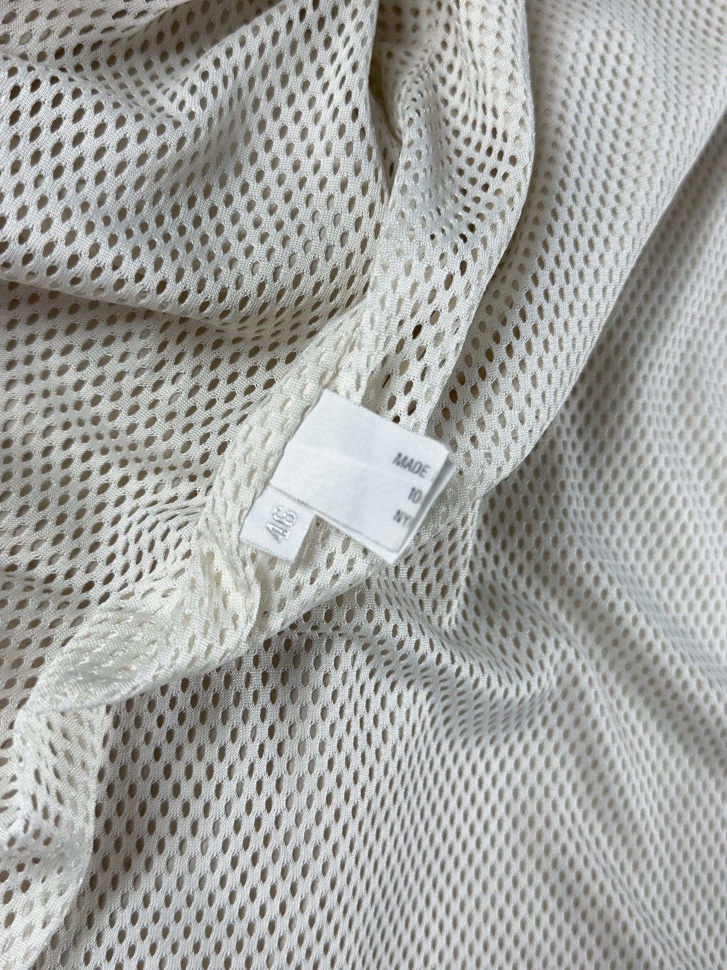 Prada Cream Inside Mesh Button Up Light Jacket SS 1998 - S