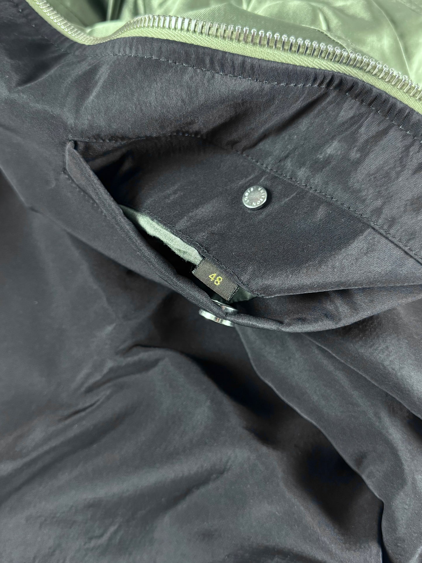 Louis Vuitton Patent Green Military Bomber Jacket SS 2015 - M