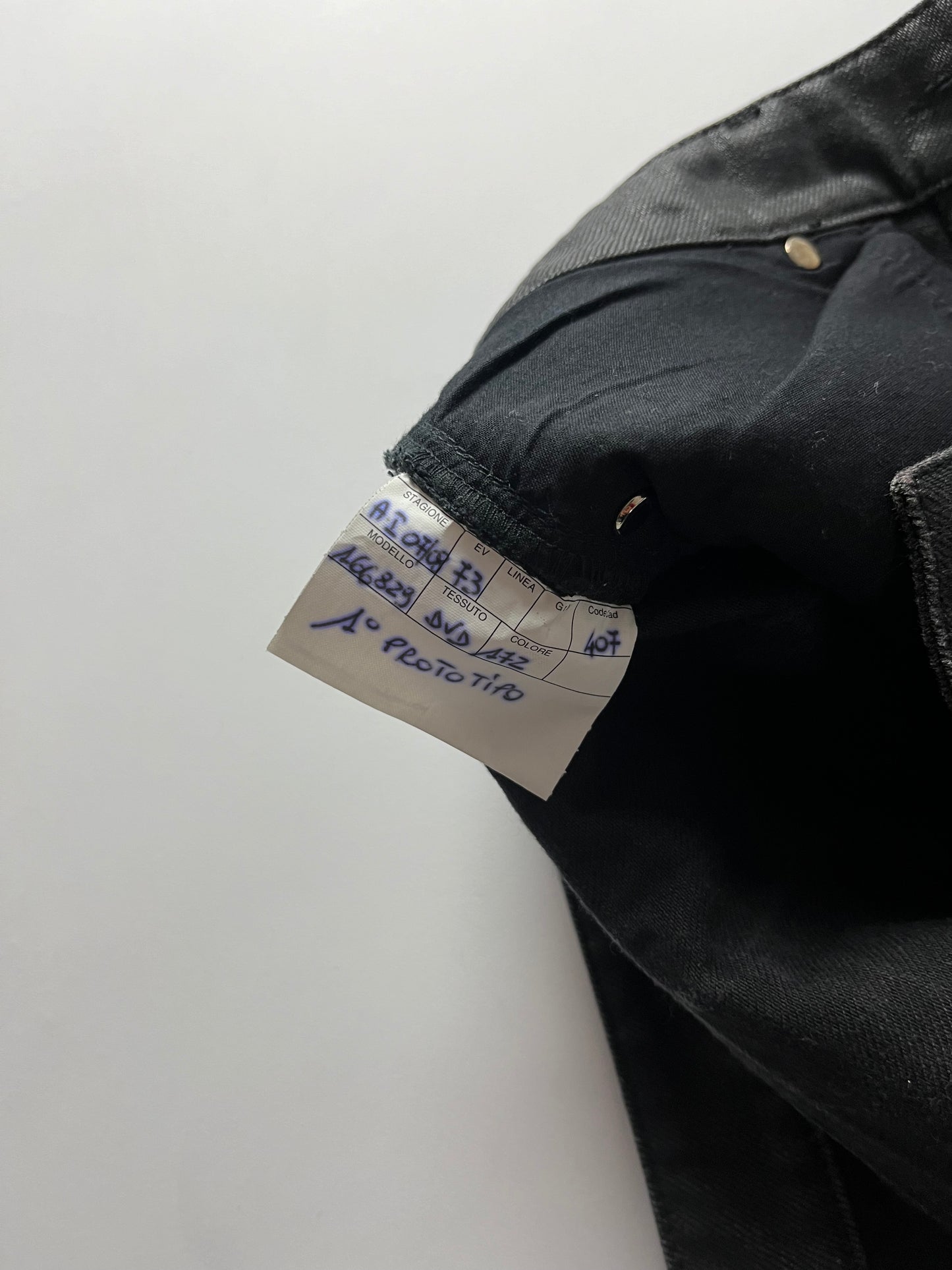 Gucci Sample Detroit Slim Waxed Denim Pants FW 2007 - S