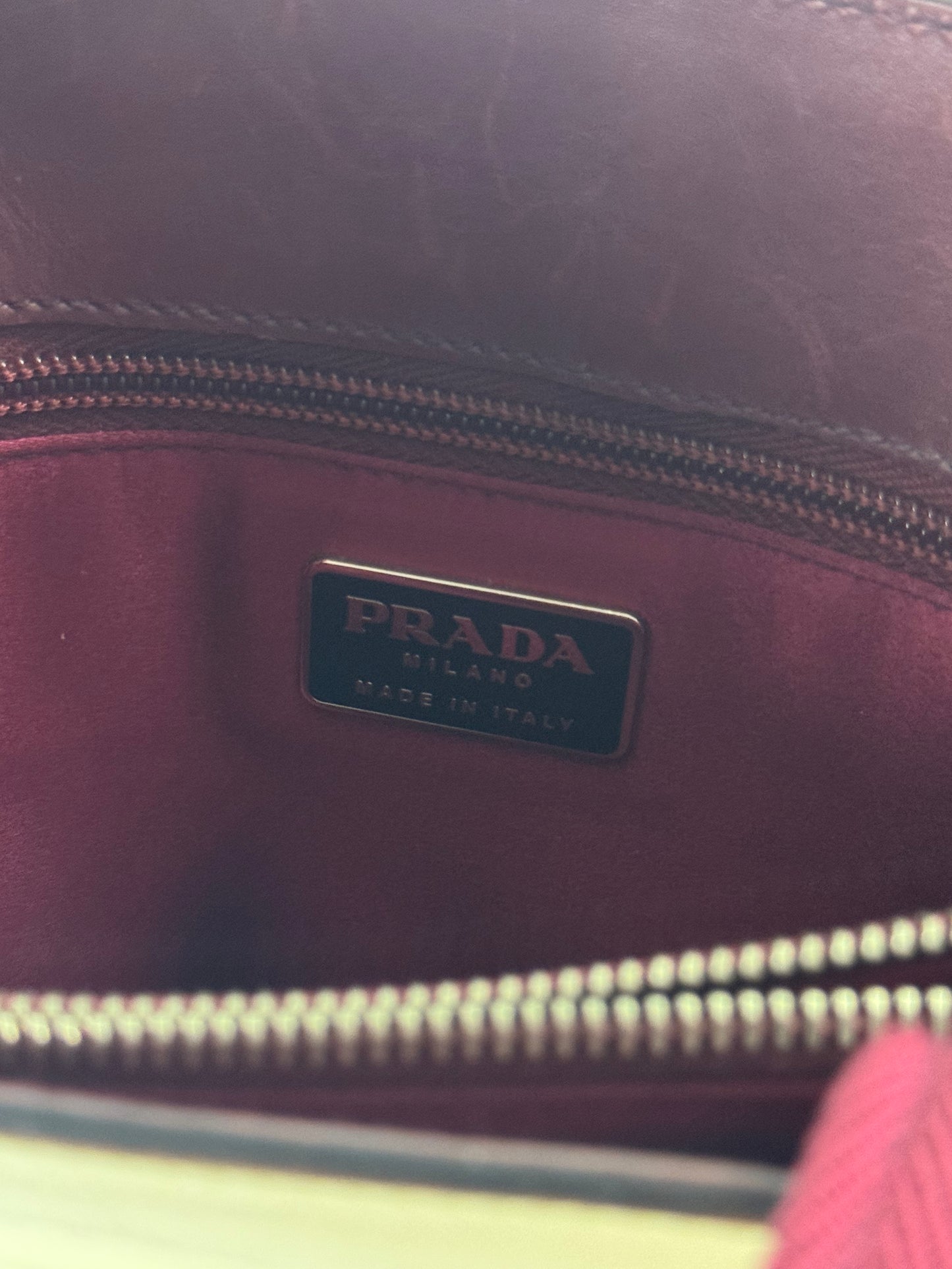 Prada Cream Double Strapped Sides City Calf Leather Bag SS 1999 - OS