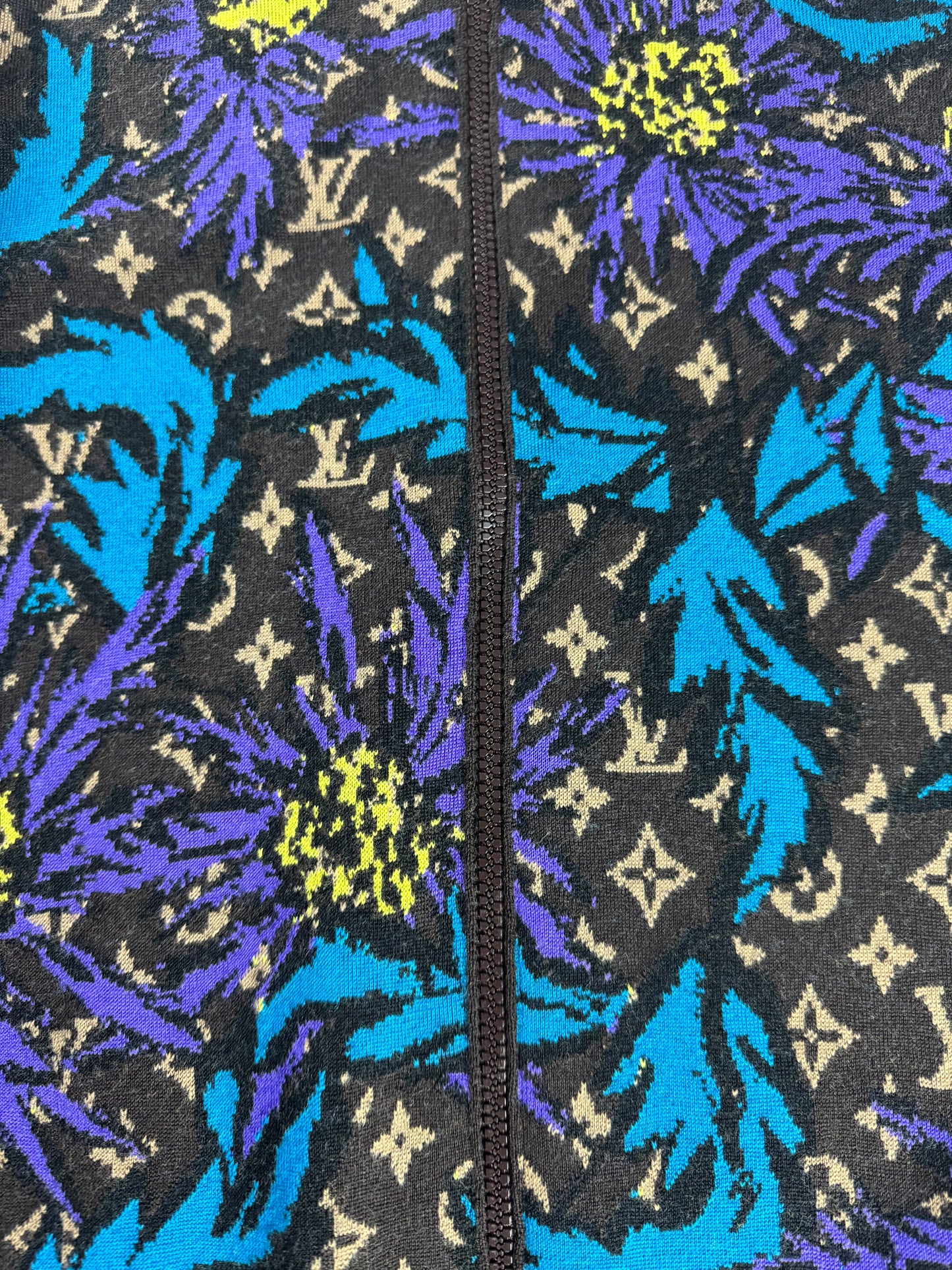 Louis Vuitton Floral Monogram Thistle Zip Through Jacket SS 2023 - L