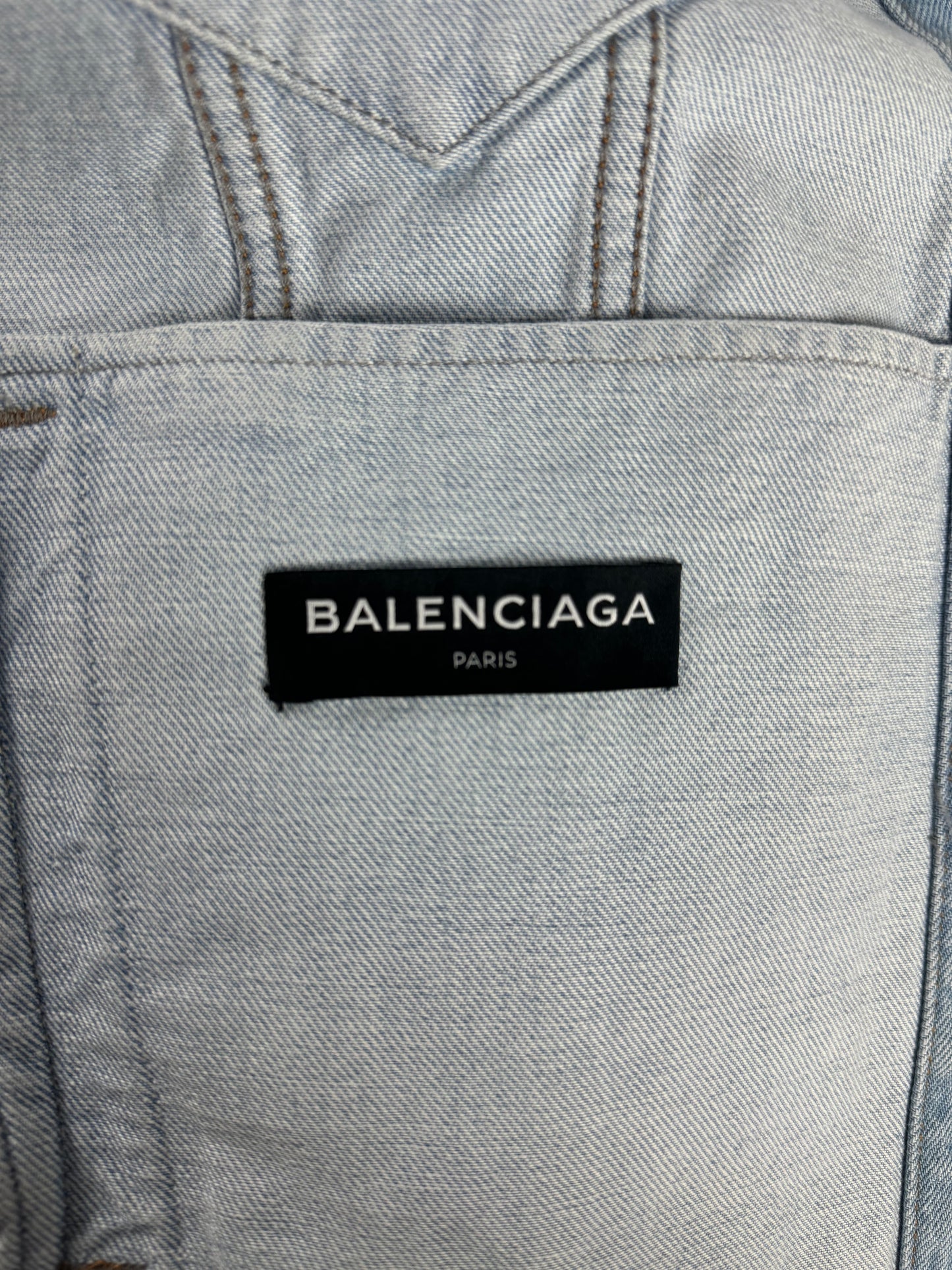 Balenciaga Perfect Oversize Boxy Denim Jacket FW 2017 - L