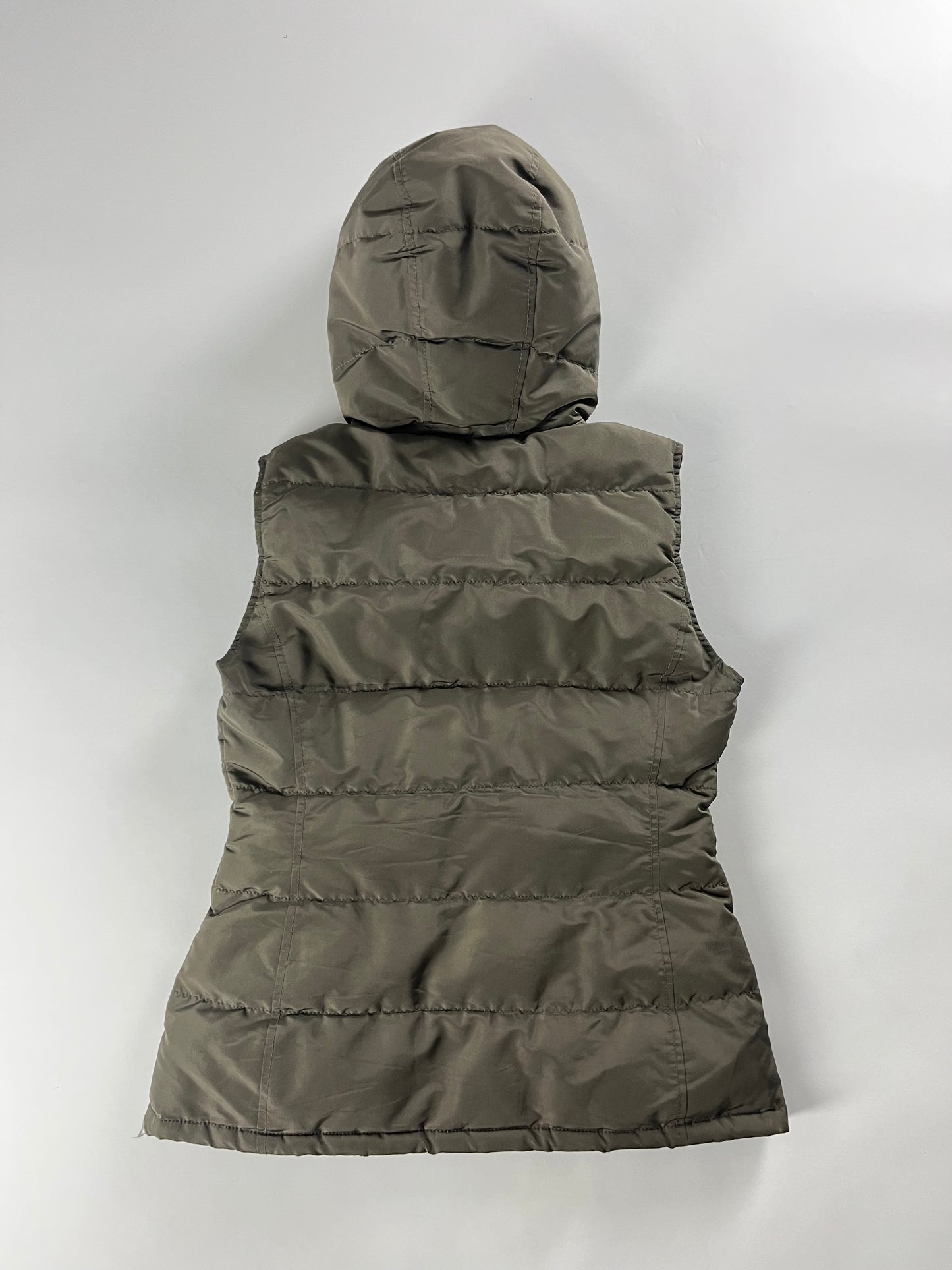 Prada Fur Hood Puffer Vest 2000s - S