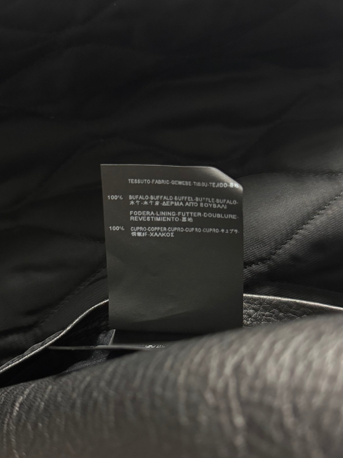 Balenciaga Alexander Wang Dark Buffalo Leather Perfecto Jacket FW 2015 - M