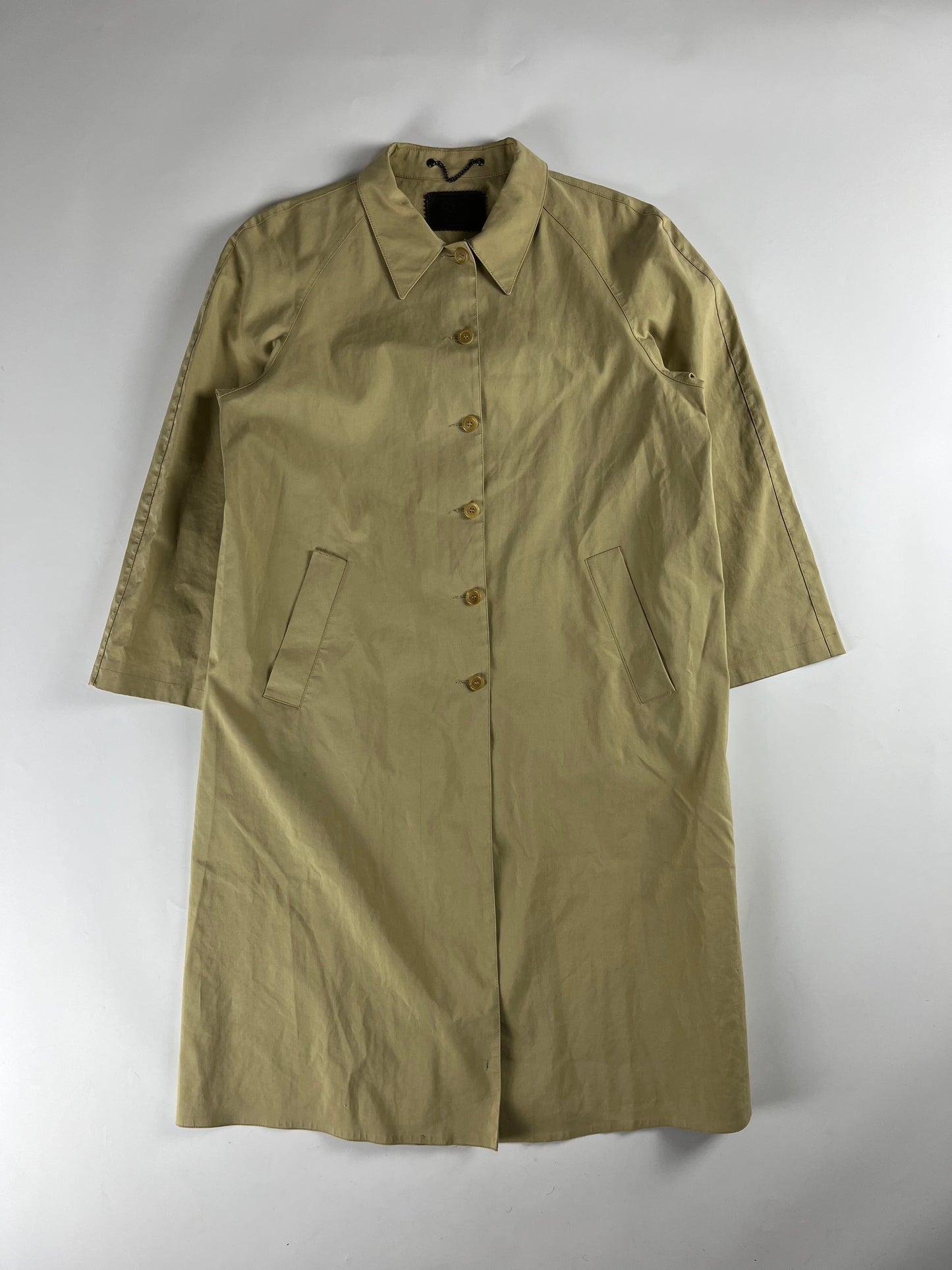 Prada Camel Nylon Long Coat FW 1999 - M