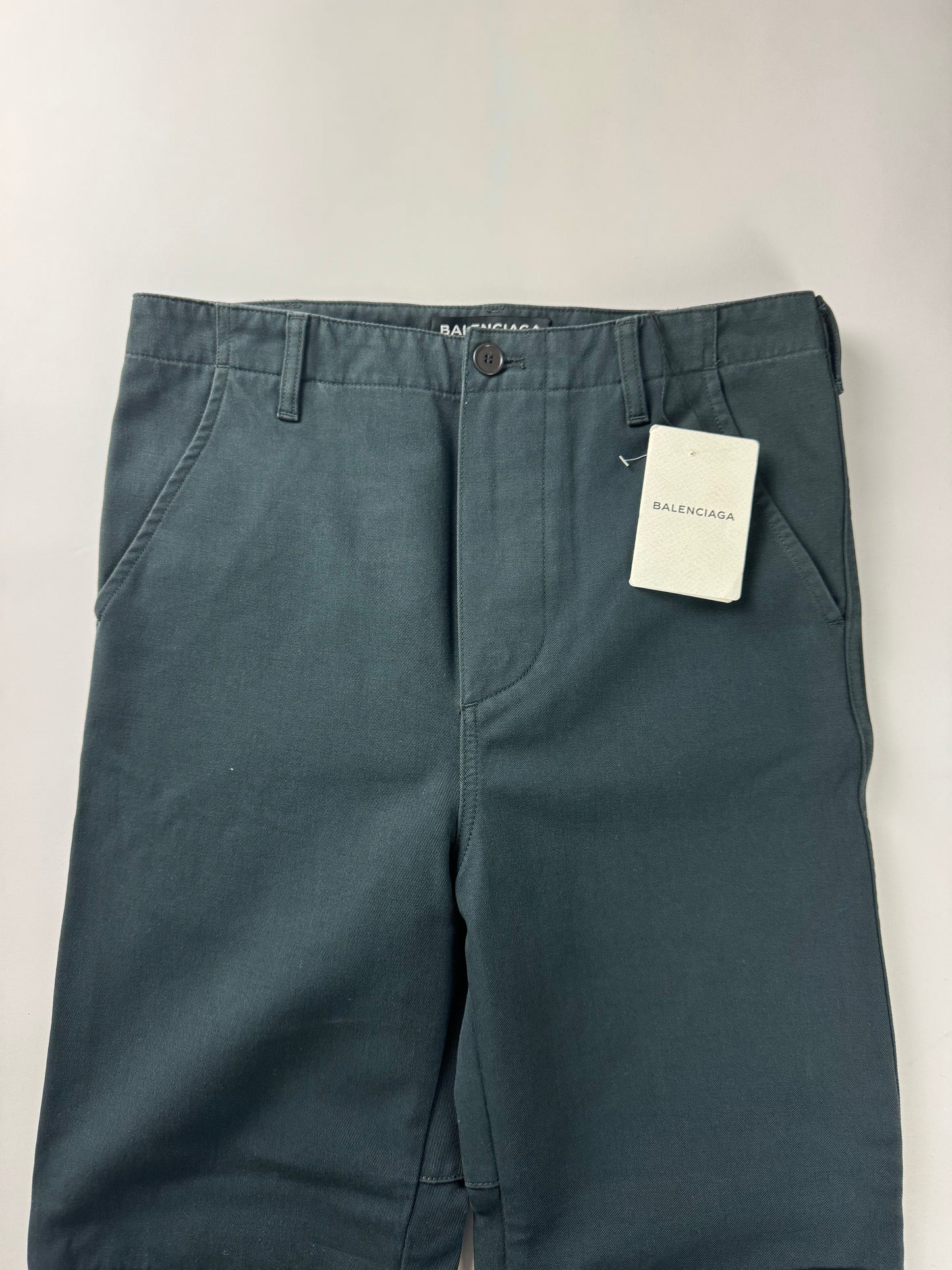 Balenciaga Old Treatment Navy Cargo Pants FW 2017 - S