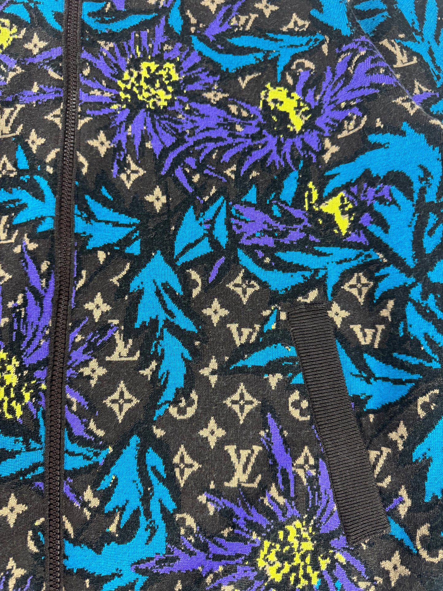 Louis Vuitton Floral Monogram Thistle Zip Through Jacket SS 2023 - L
