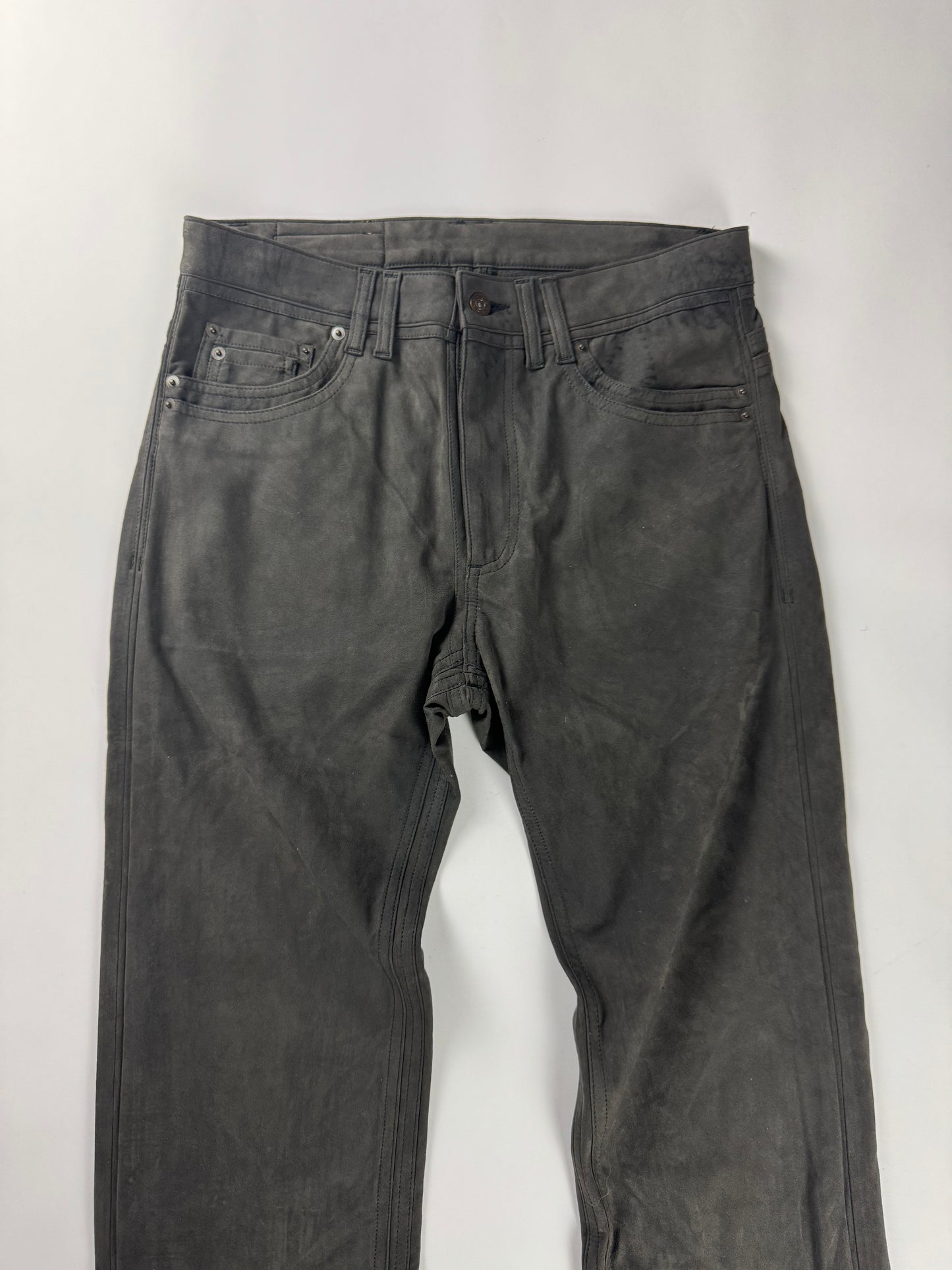 Y/Project Sample Dark Grey Suede Pants SS 2019 - S