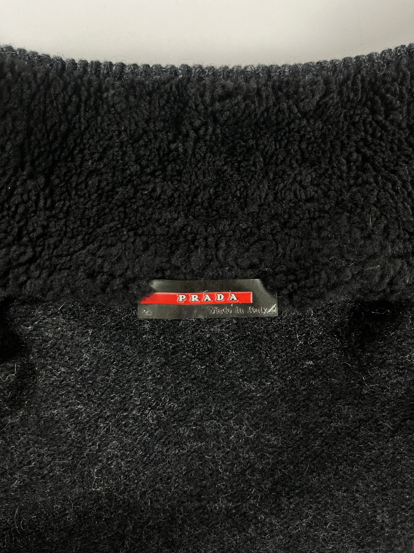 Prada Essential Fit Zip Turtleneck Wool Zipper 2000s - M