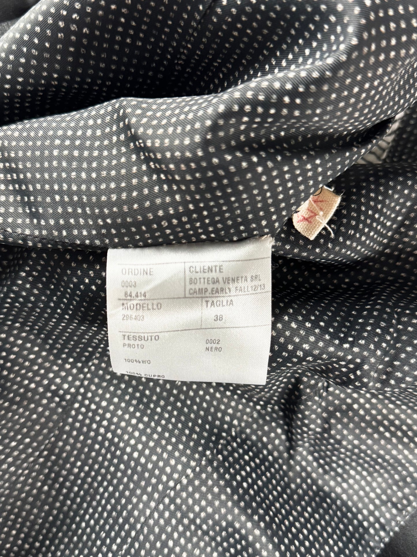 Bottega Veneta Sample Black Cropped Double Breasted Tuxedo Blazer FW 2012 - XS