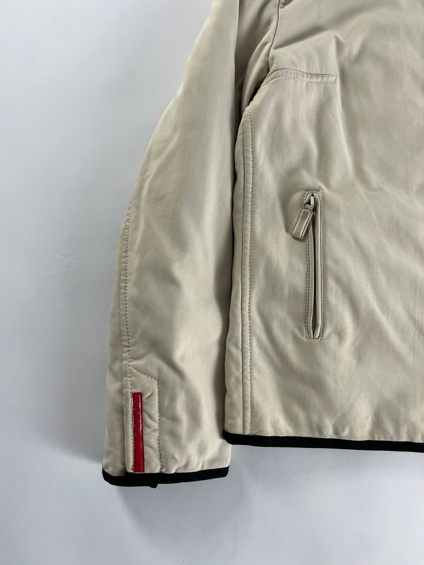 Prada Linea Rossa Cream Strapped Jacket FW 1999 - S