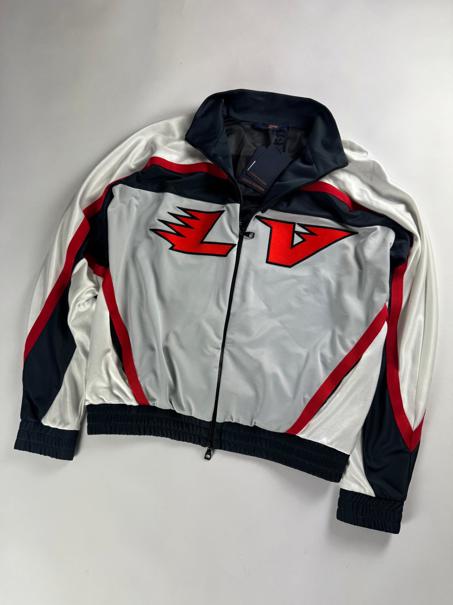 Louis Vuitton Embellished LV Hockey Track Zipper Jacket FW 2022 - L