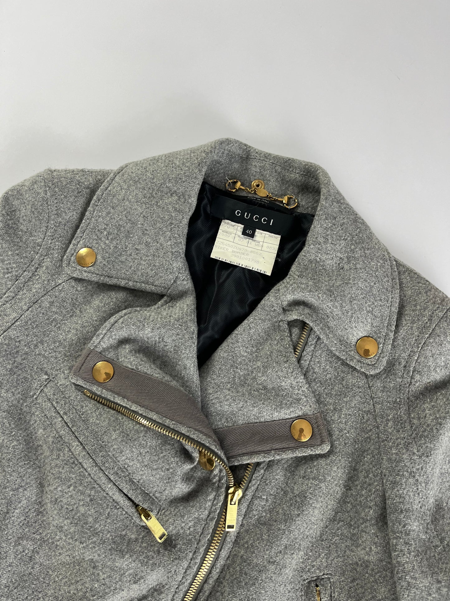 Gucci Sample Tailored Wool Jacket Biker FW 2009 - XS