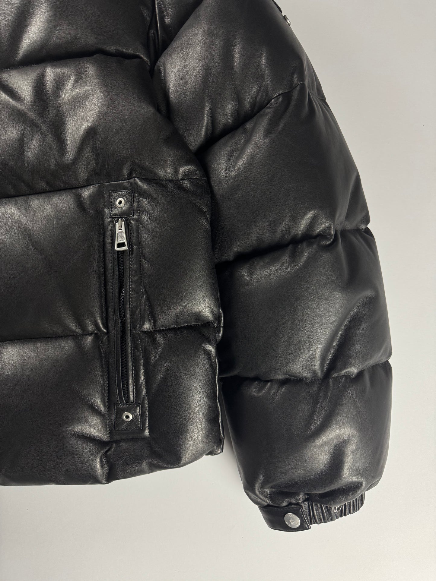 Moncler 6 1017 Alyx Studio 9SM Alman Puffer Lamb Leather Jacket FW 2022 - M