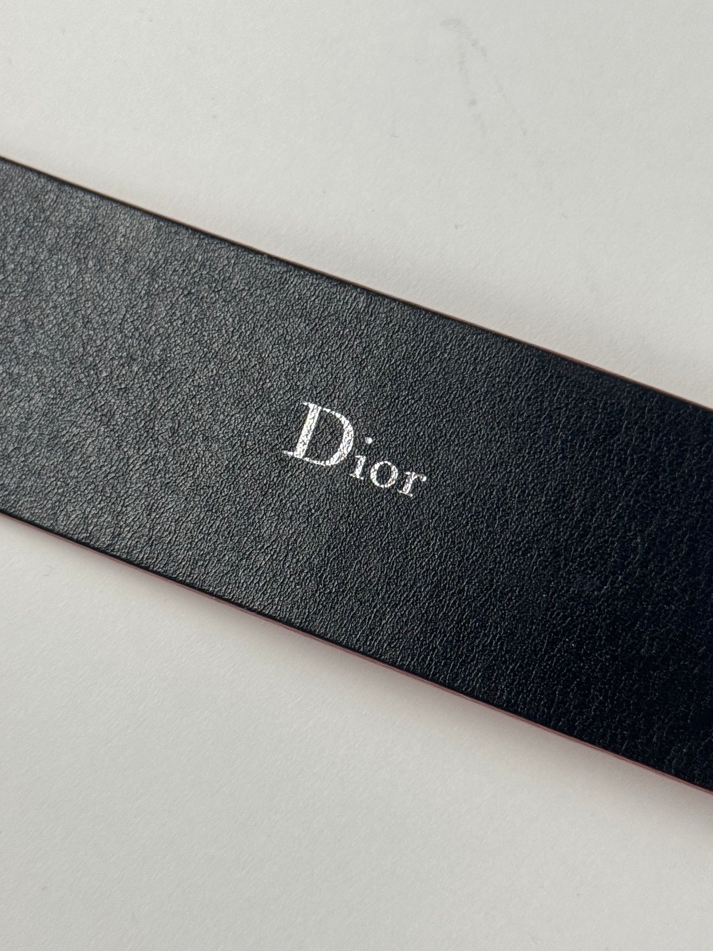 Dior Homme Sample Kris Van Assche Red Leather Belt SS 2009 - 90 CM