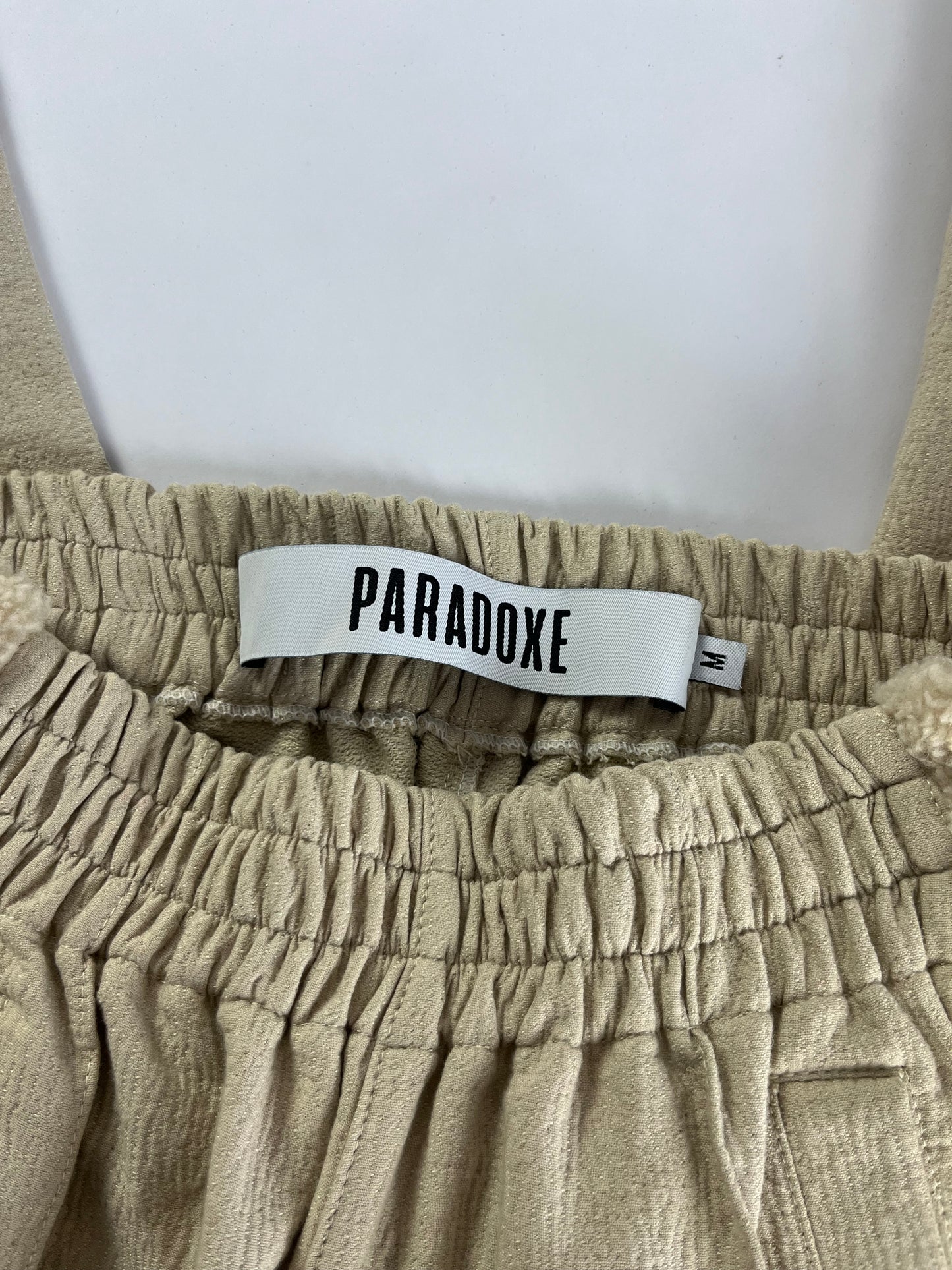 Paradoxe Paris Cream teddy Fur Jogger Pants - M