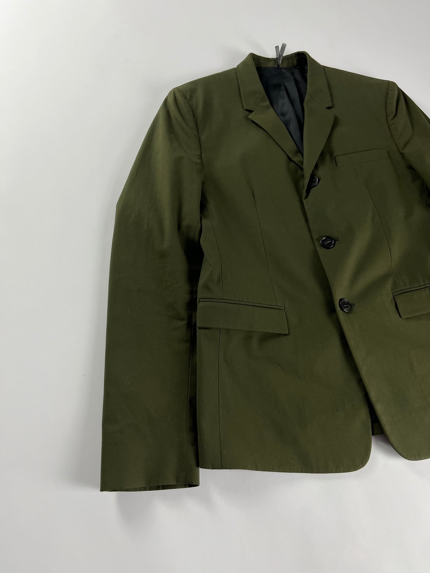 Dior Homme Sample Minimalist Khaki Blazer Jacket SS 2015 - M