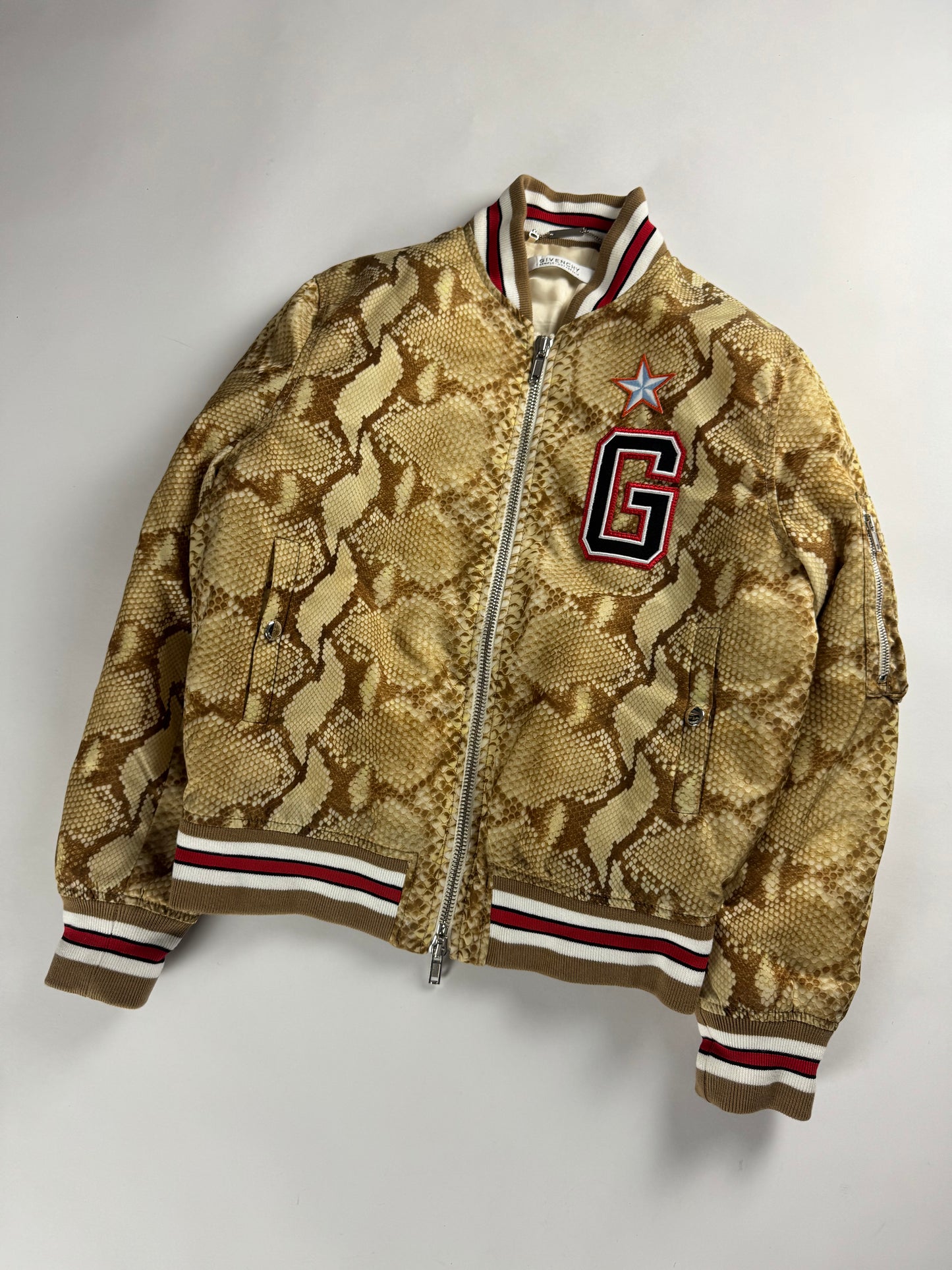 Givenchy Sample Python Effect Varsity Jacket SS 2017 - S