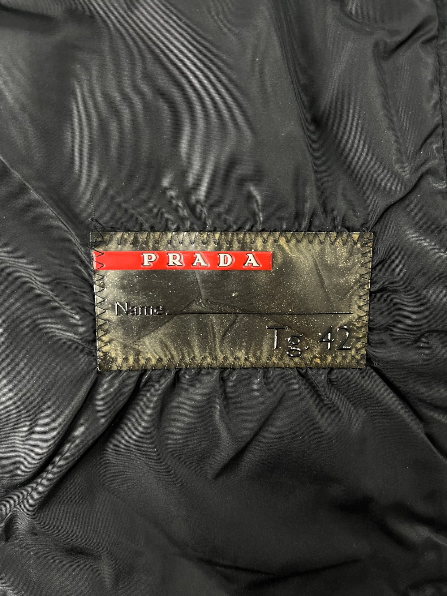 Prada Zip Front Nylon Buttoned Cuff Jacket 2000s - XS