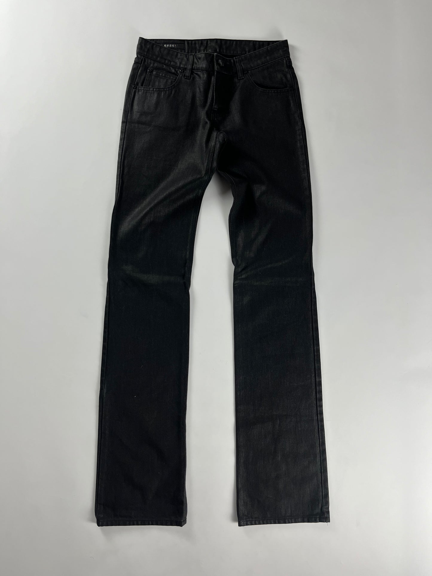 Gucci Sample Detroit Slim Waxed Denim Pants FW 2007 - S