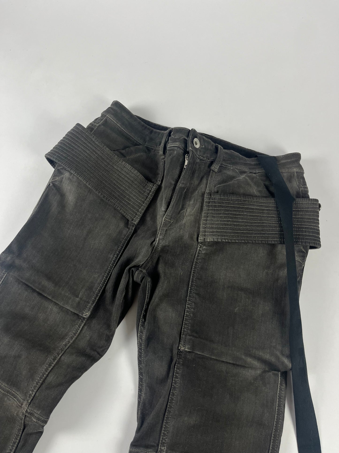 Rick Owens DRKSHDW Dark Dust Strap Denim Pants SS 2023 - 29 US