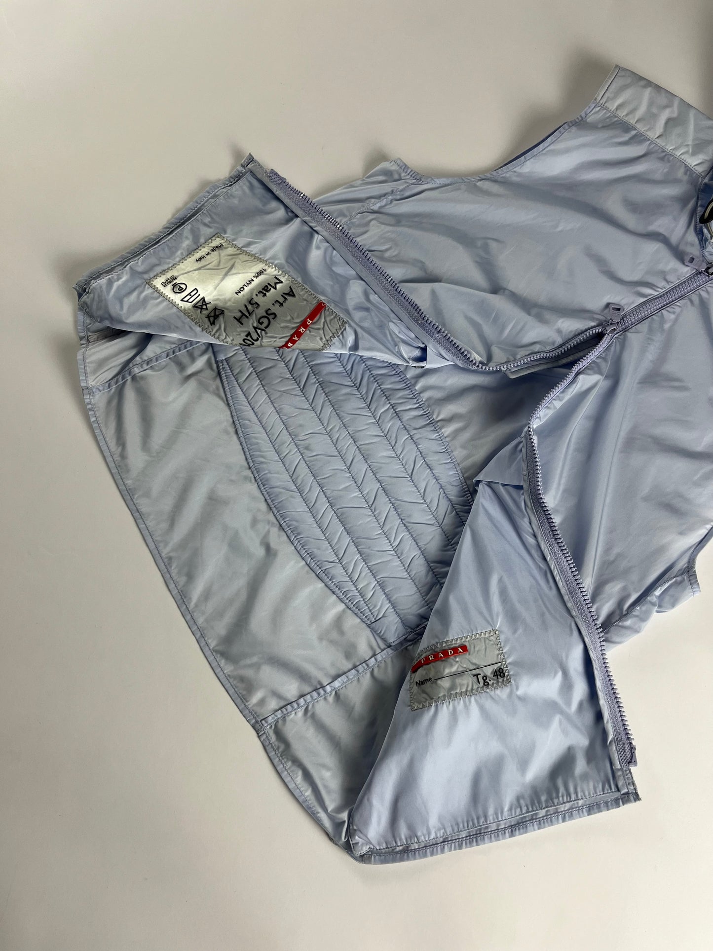 Prada Linea Rossa Nylon Double Zip Vest SS 2000 - M