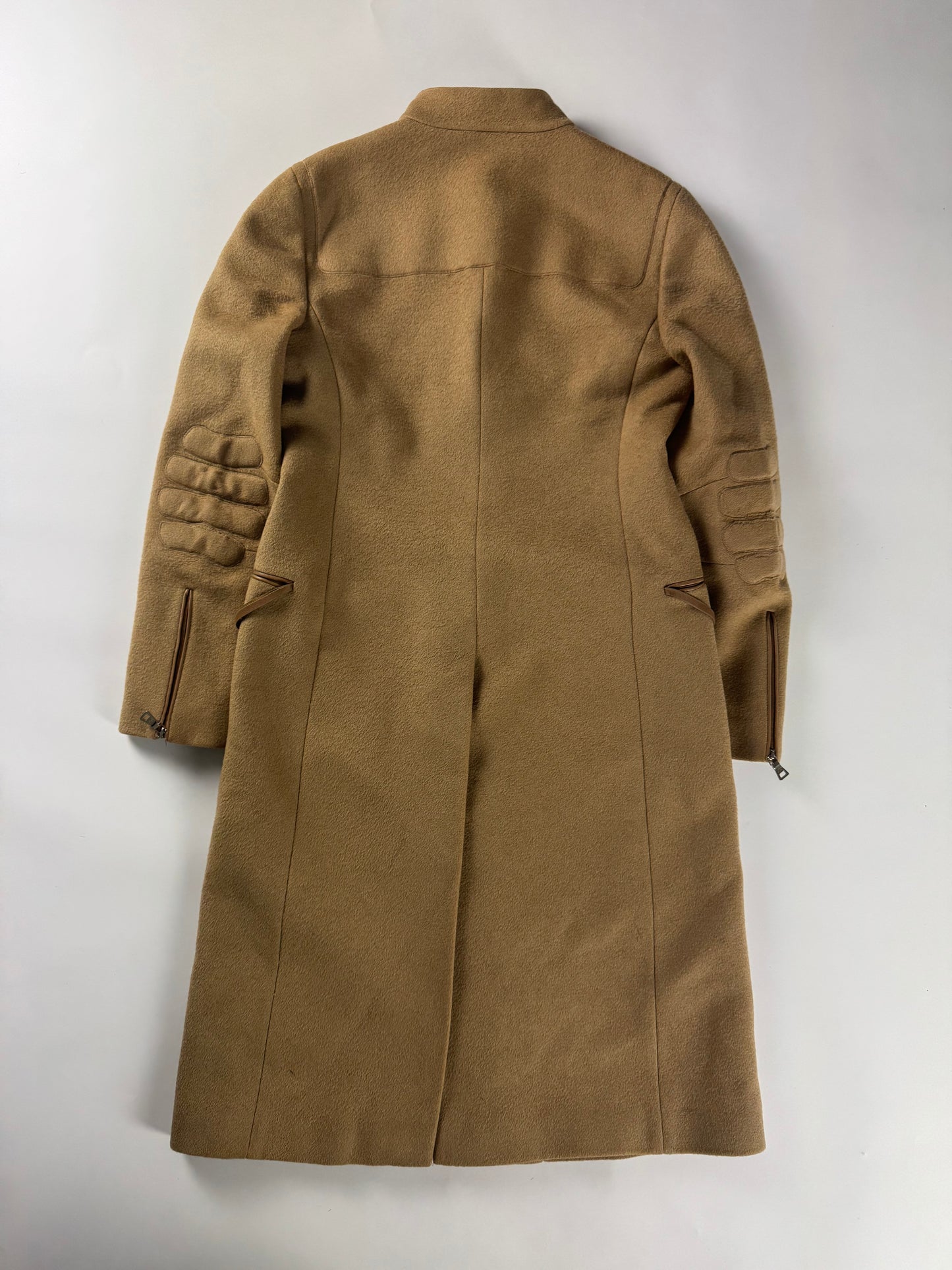 Prada Camel Wool Padded Elbows Coat FW 1999 - S