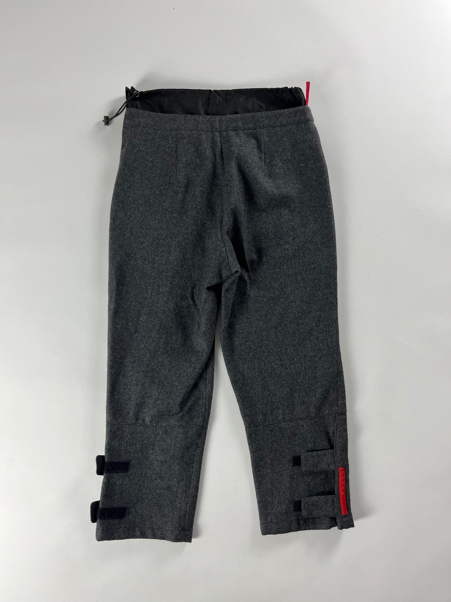 Prada Linea Rossa Grey Strapped 3/4 Pants Fall/Winter 1999 - S