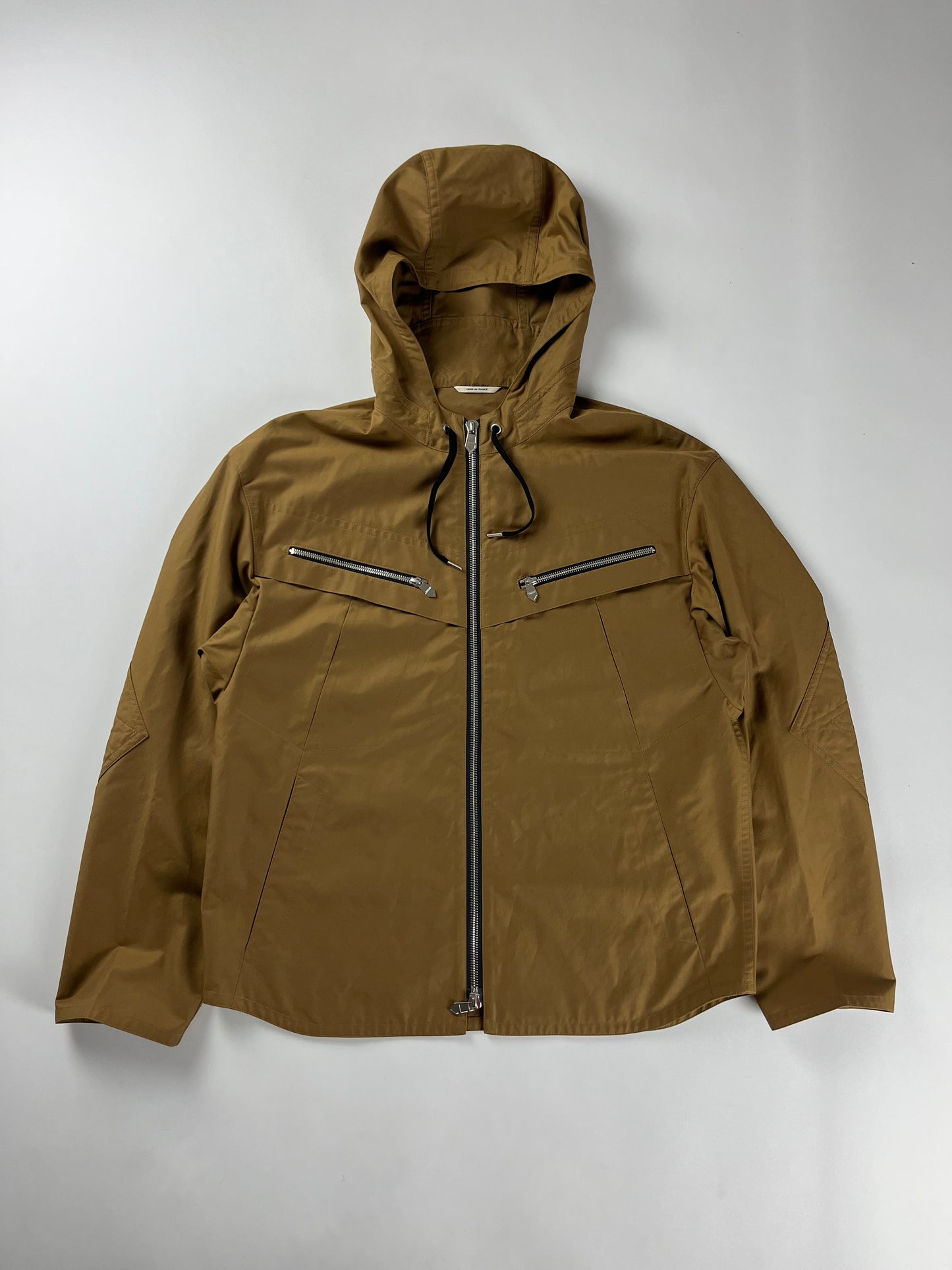 Hermès Sample Camel Hooded Windbreaker Jacket FW 2021 - M
