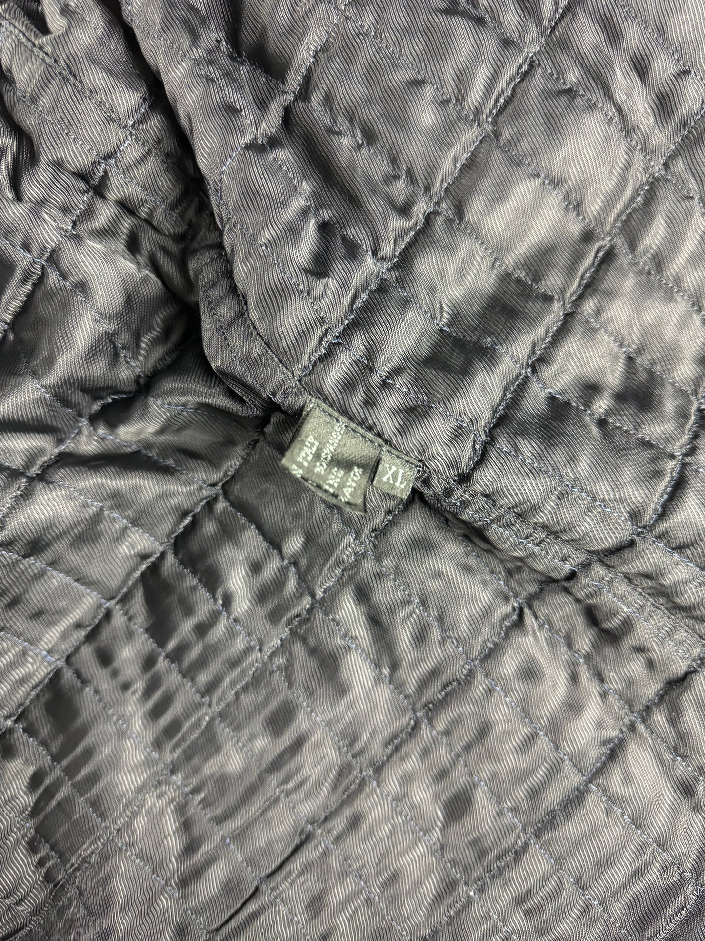 Prada Inside Quilted Marine Nylon Overcoat FW 1998 - XL