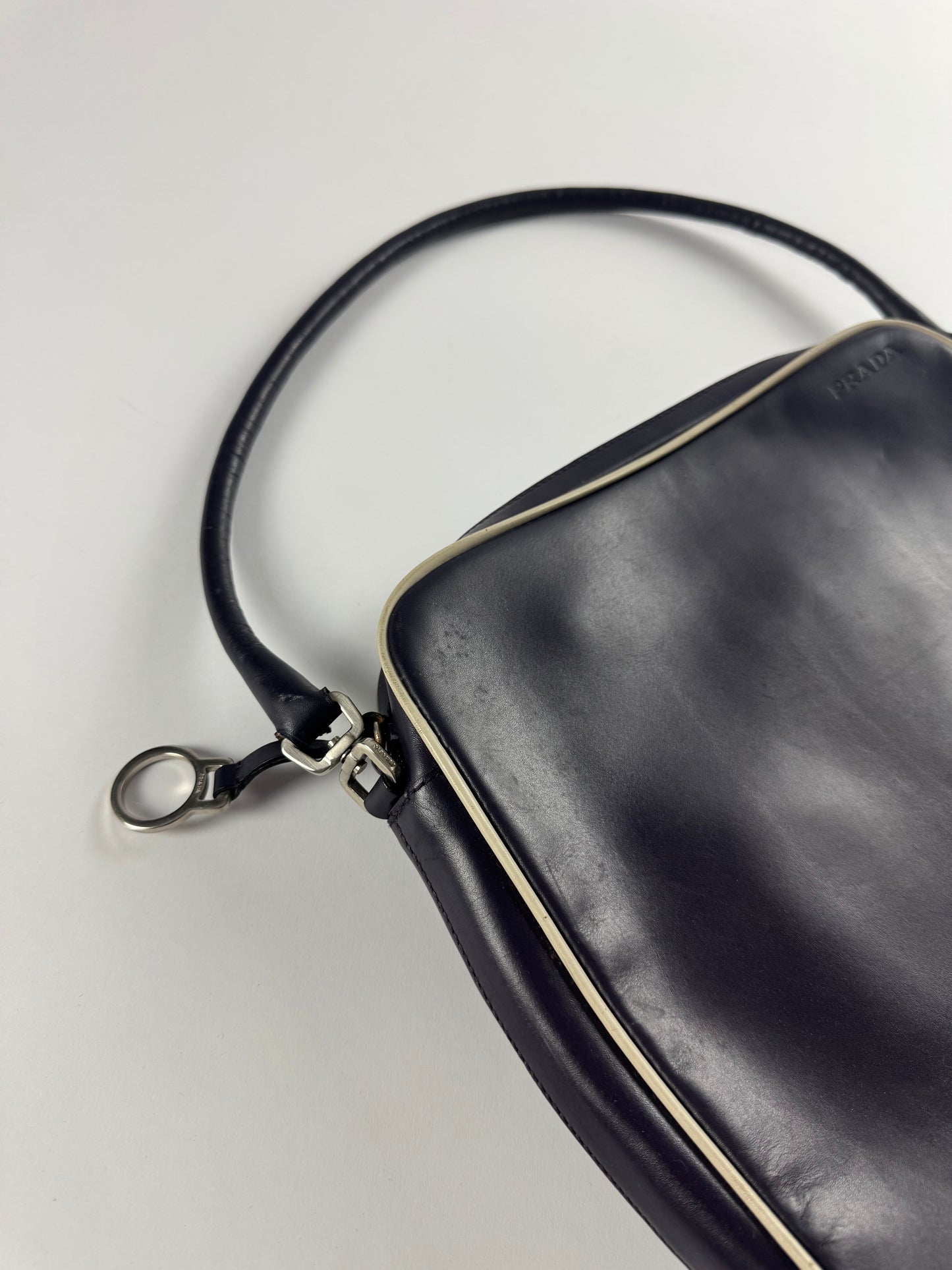 Prada Violet Clutch Leather Bag SS 2000 - OS