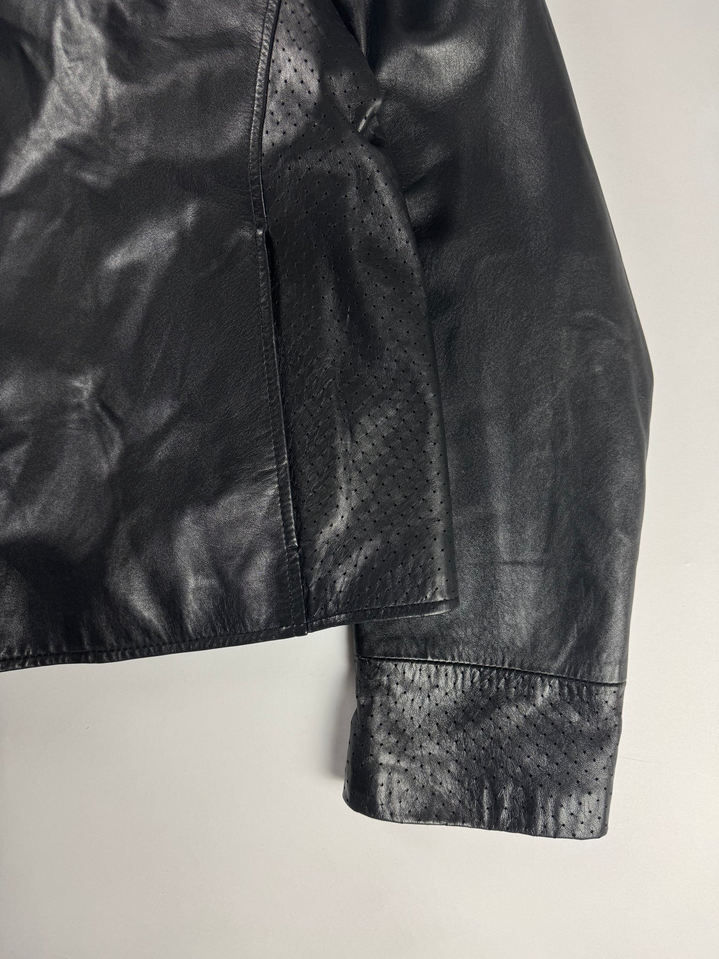 Givenchy Silent Black Leather Perfecto Jacket SS 2005 - M