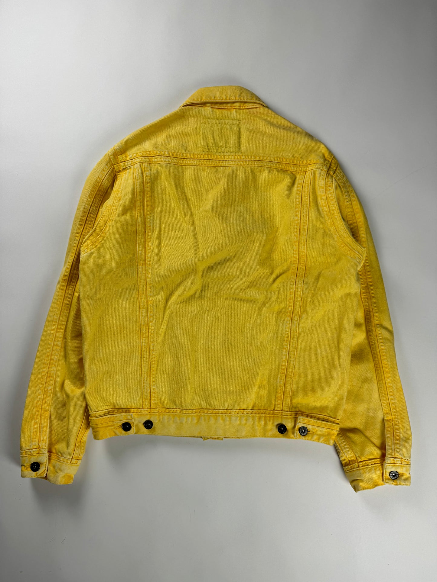 Y/Project Sample Yellow Denim Double Stone Wash Seam Jacket SS 2020 - S