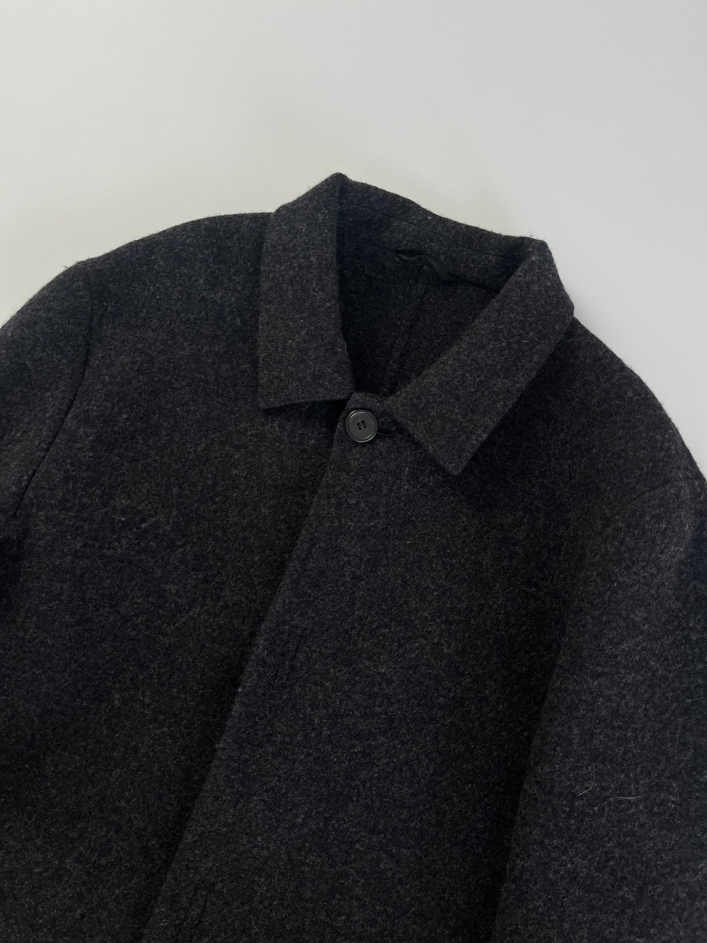 Prada Pure Shadow Grey Wool Coat FW 1998 - M