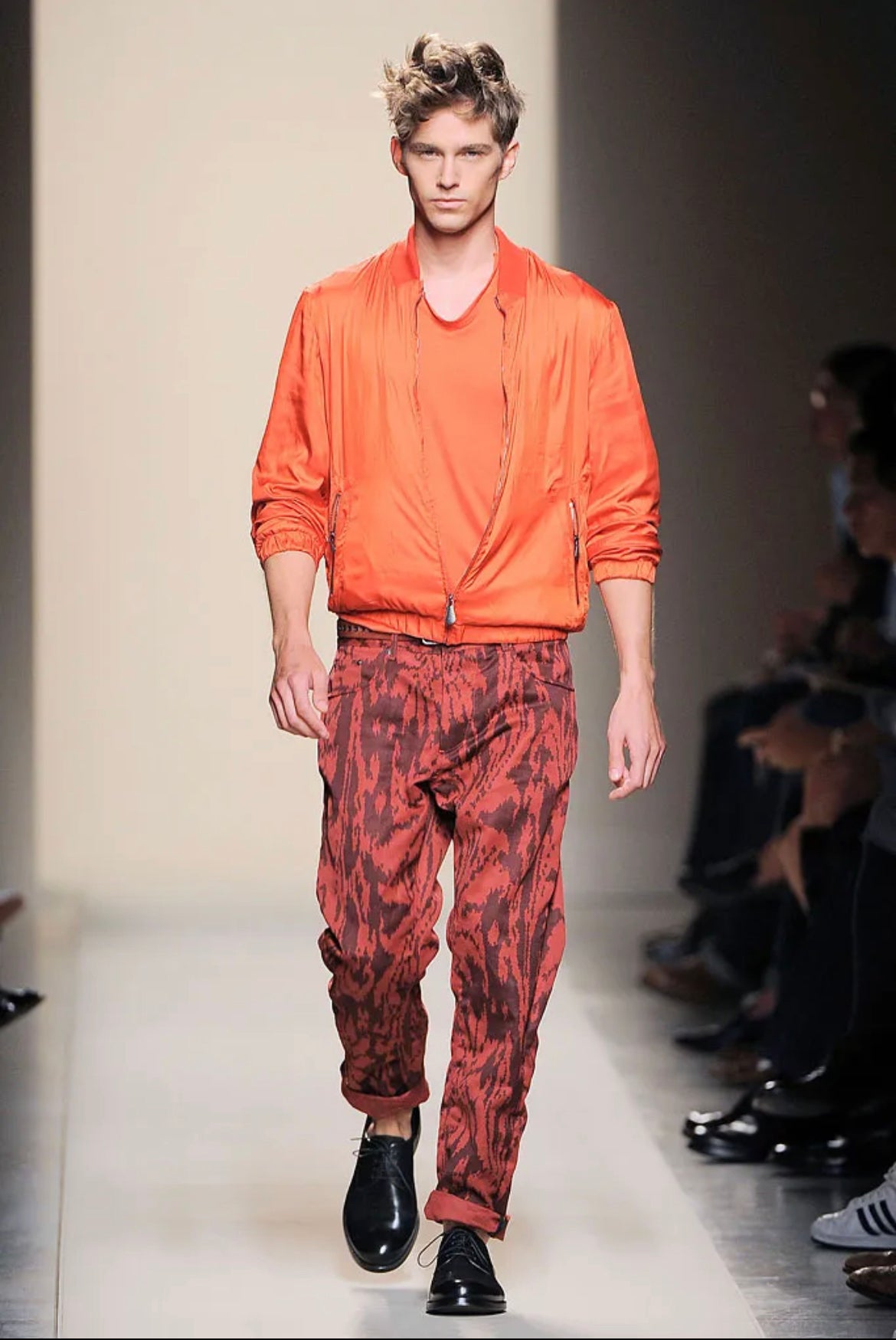 Bottega Veneta Orange Sunlight Silk Jacket SS 2010 - M