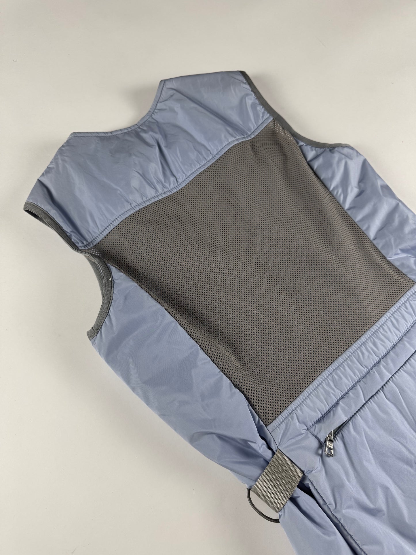 Prada Linea Rossa Baby Blue Back Mesh Vest SS 2000 - XS