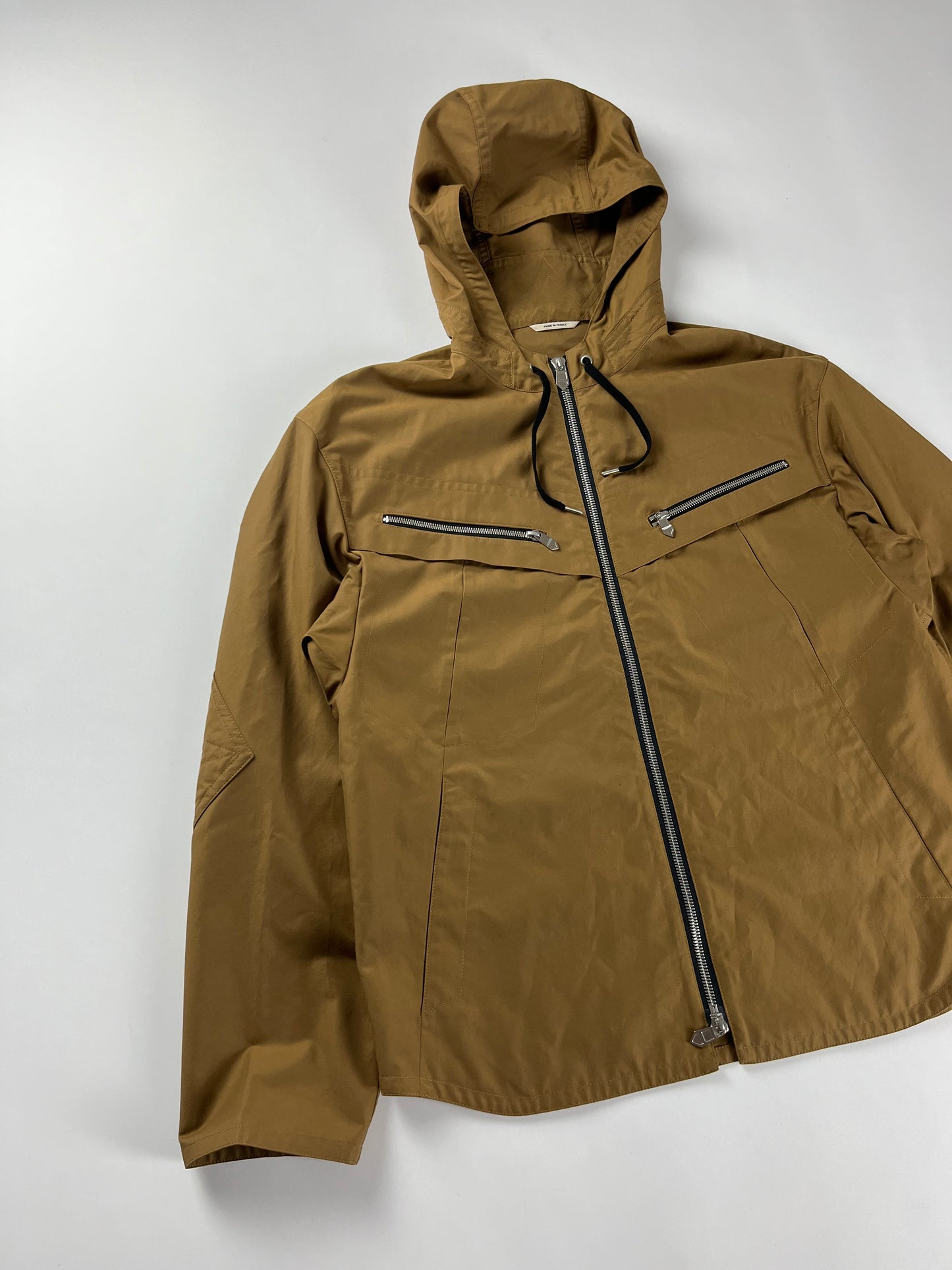 Hermès Sample Camel Hooded Windbreaker Jacket FW 2021 - M