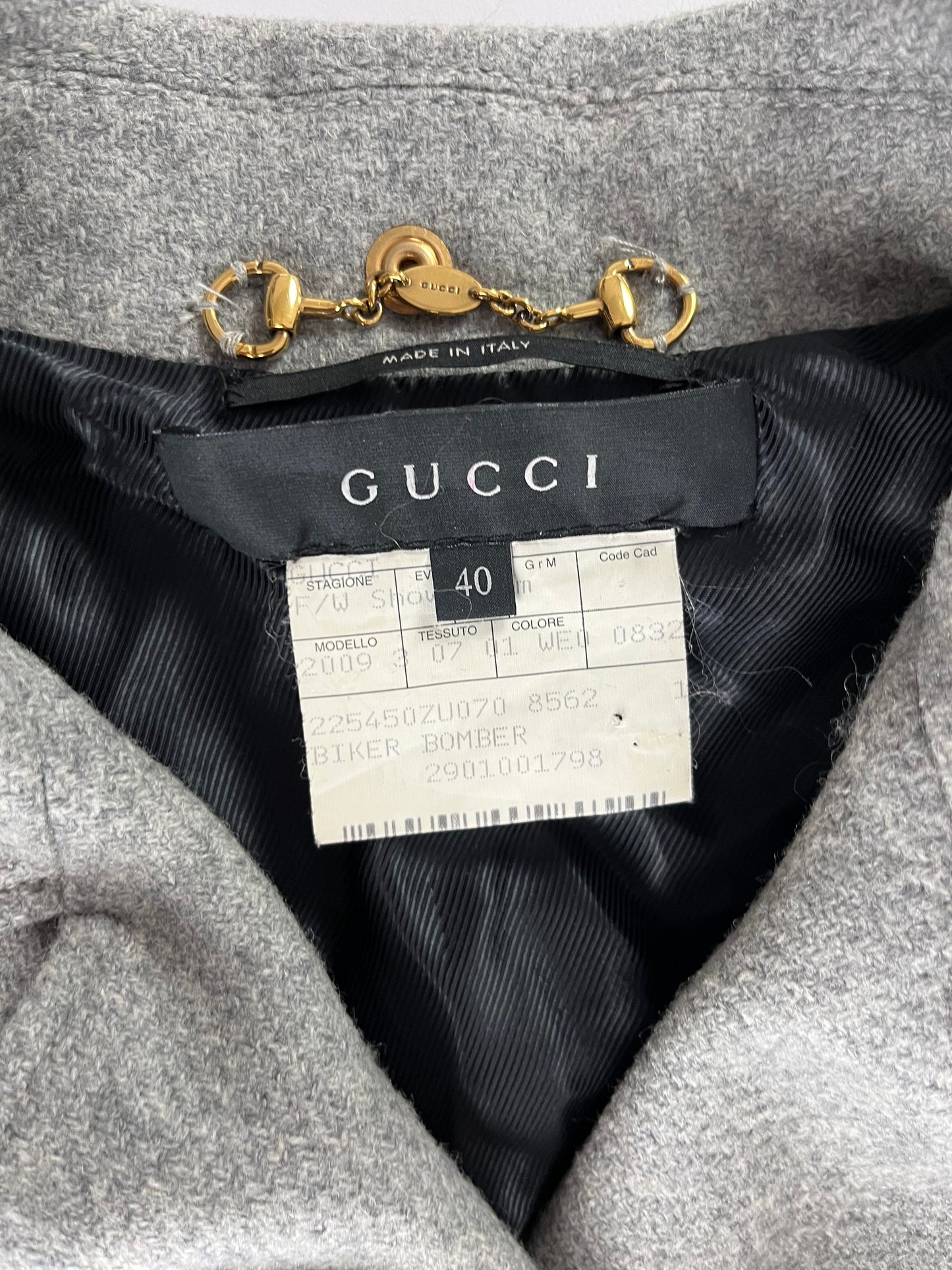 Gucci Sample Tailored Wool Jacket Biker FW 2009 - XS