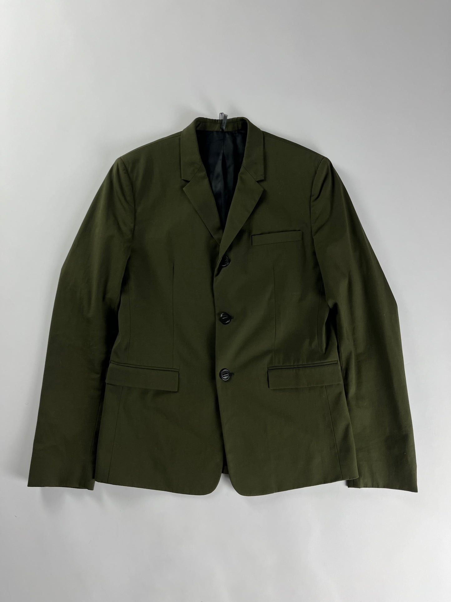 Dior Homme Sample Minimalist Khaki Blazer Jacket SS 2015 - M