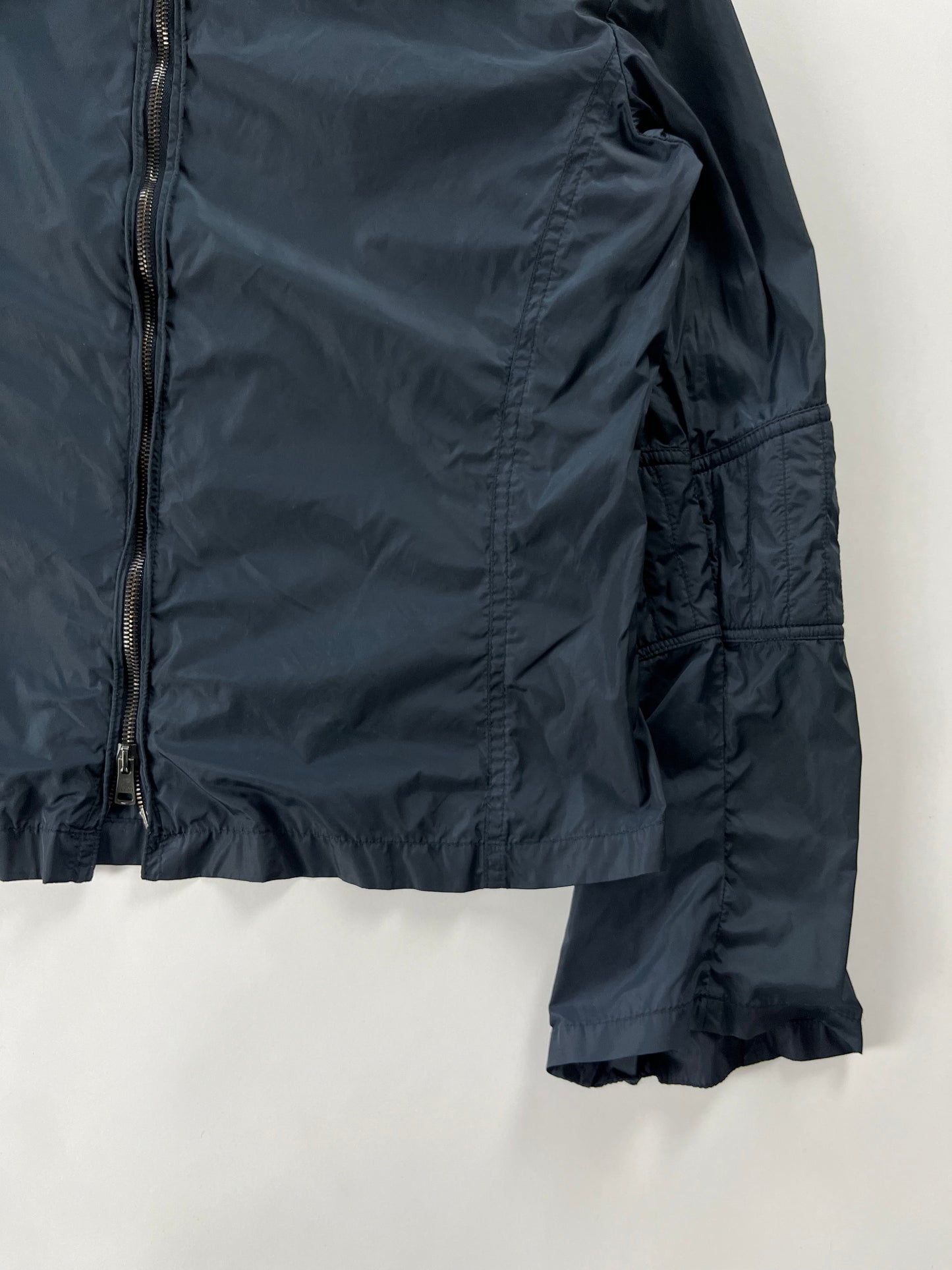 Gucci Dark Navy Nylon Moto Jacket SS 1999 - XS