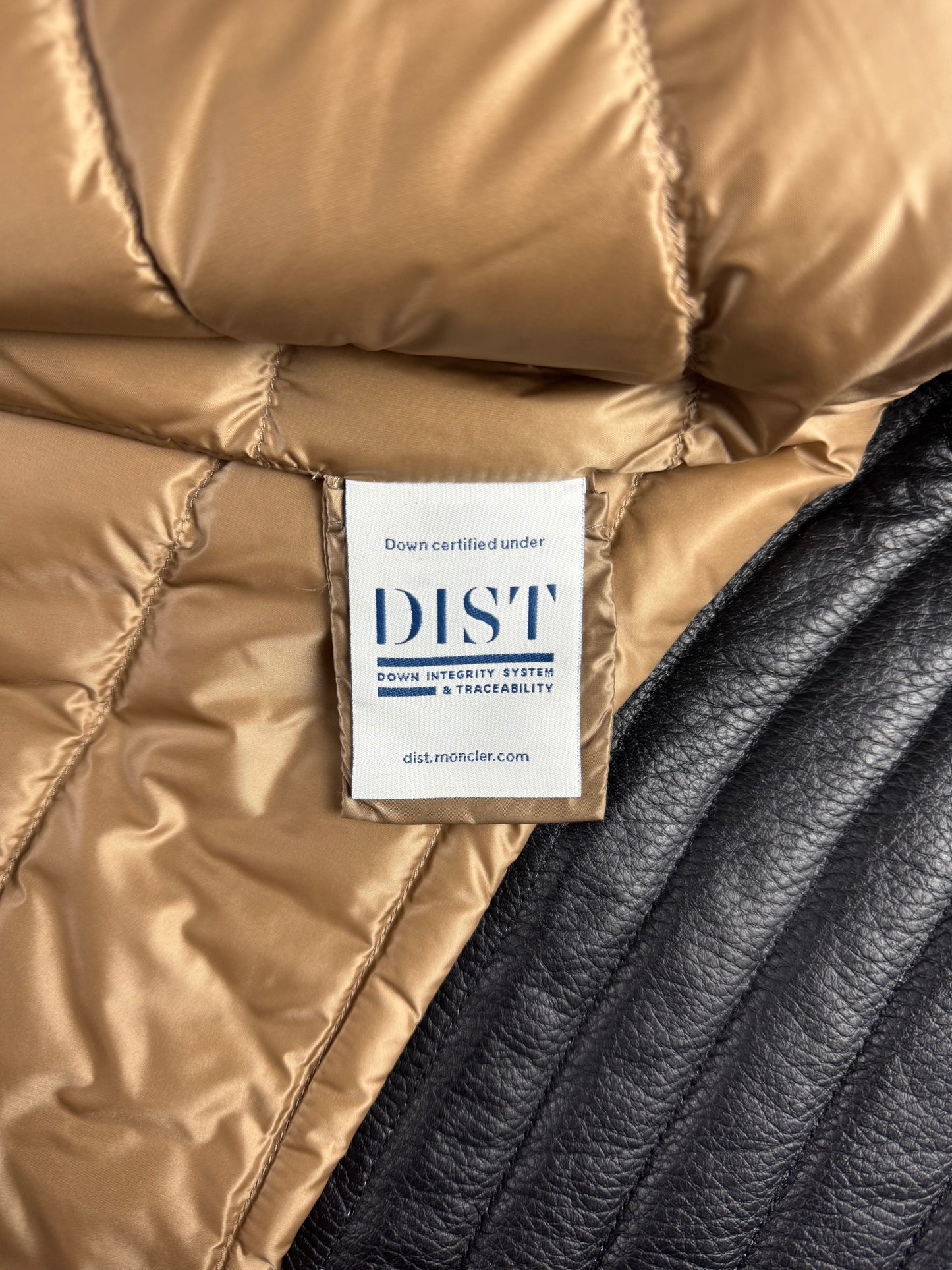 Moncler x Palm Angels Vicsek Full Grain Leather Down Moto Jacket FW 2023 - S