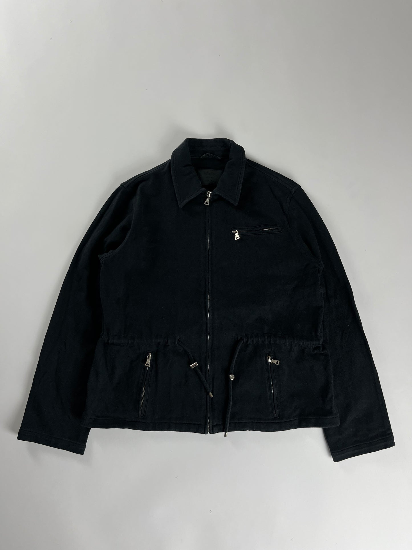 Prada Black Waist Drawstring Jacket FW 1997 - XS