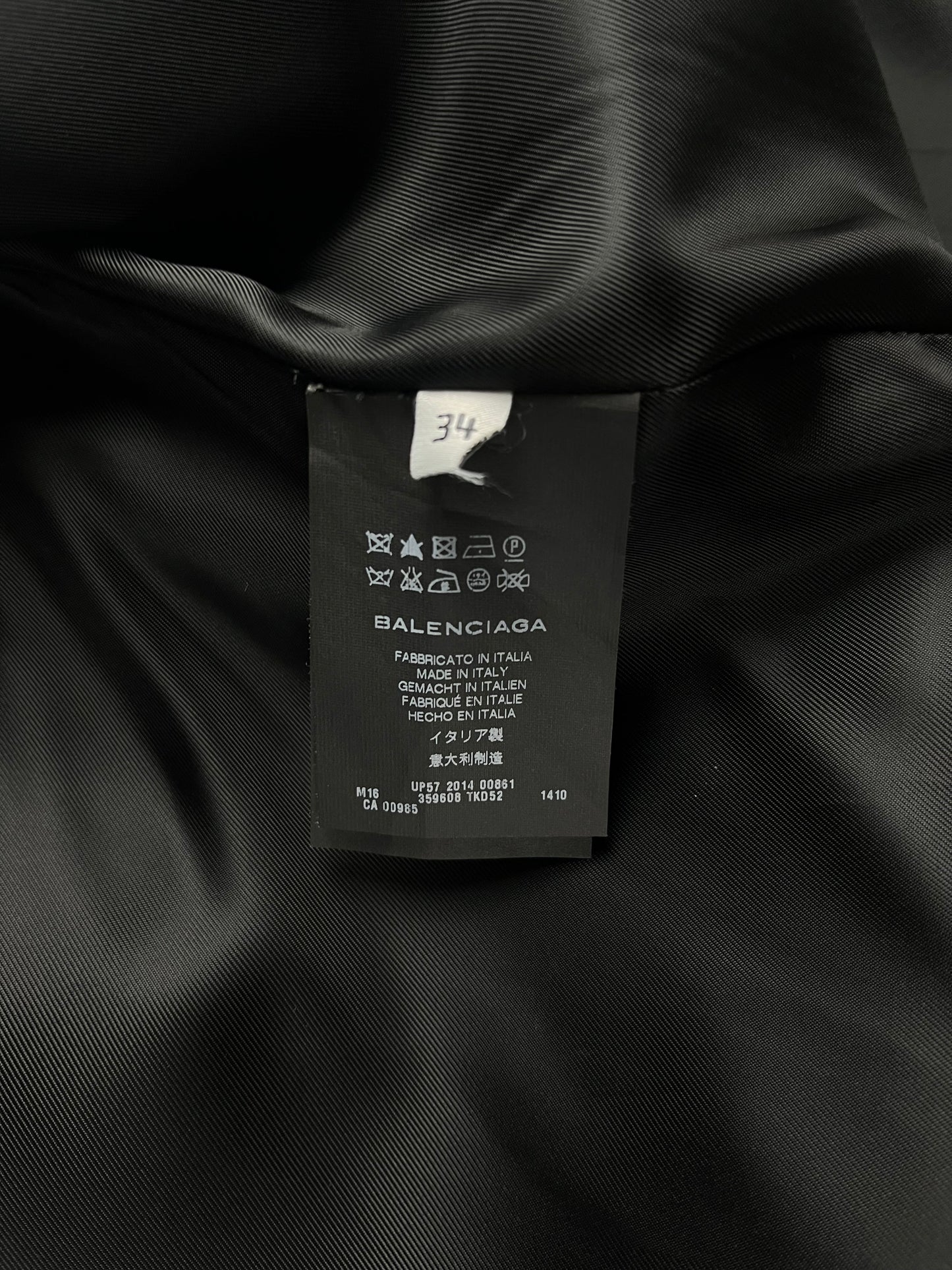 Balenciaga Alexander Wang Techno Couture Coat Pre-fall 2014 - XS