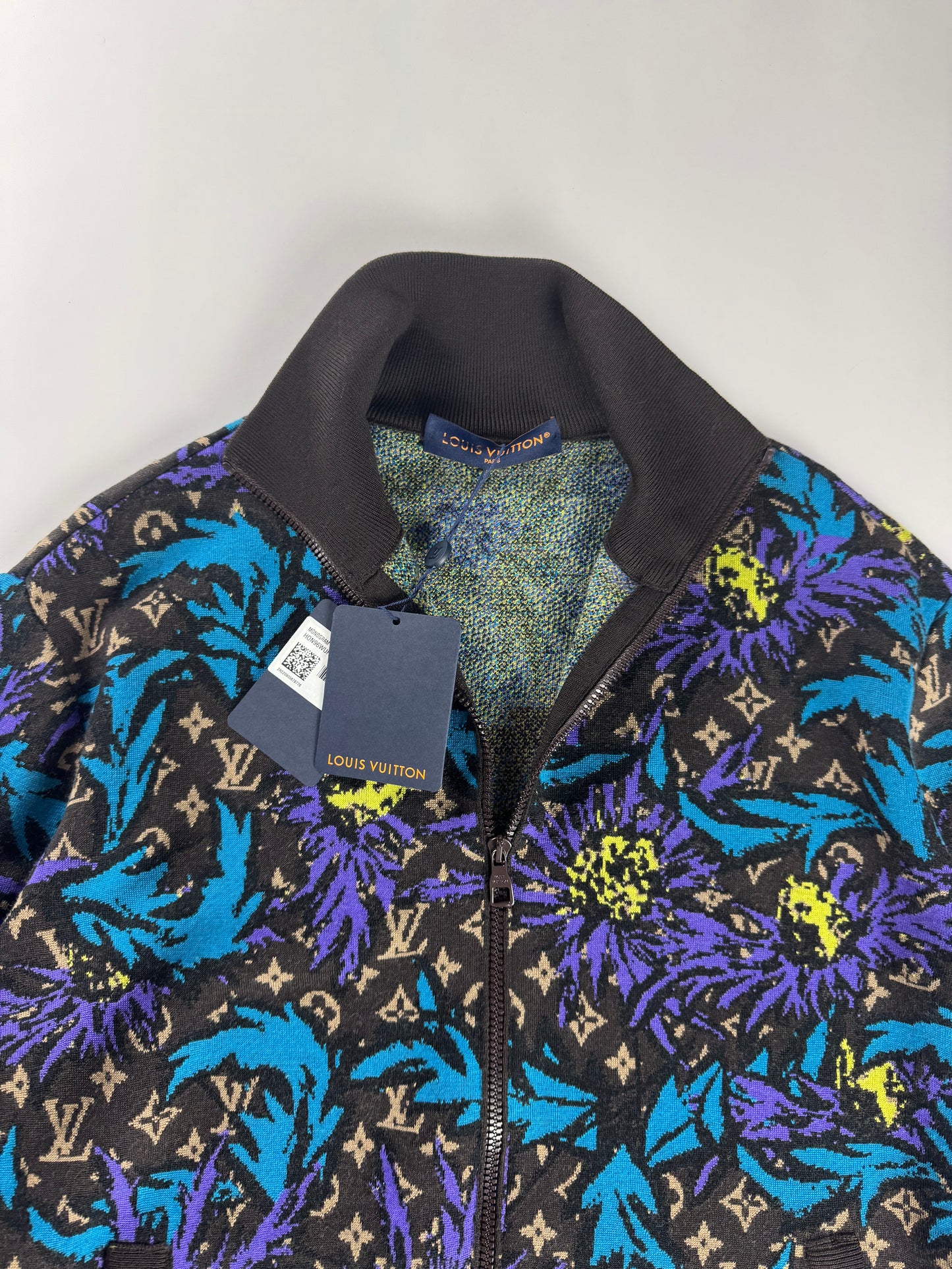 Louis Vuitton Floral Monogram Thistle Zip Through Jacket SS 2023 - L