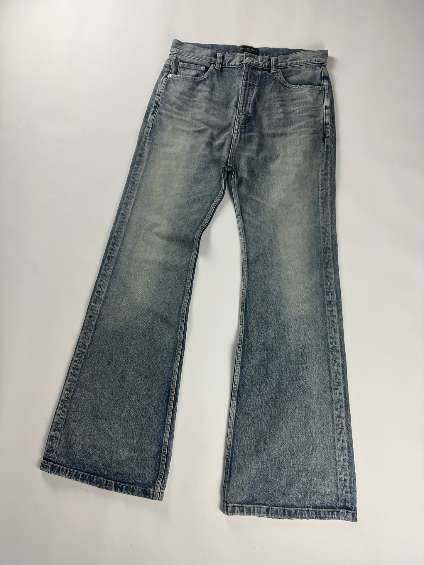 Balenciaga Iconic Perfect Bootcut Flare Denim Pants SS 2022 - M