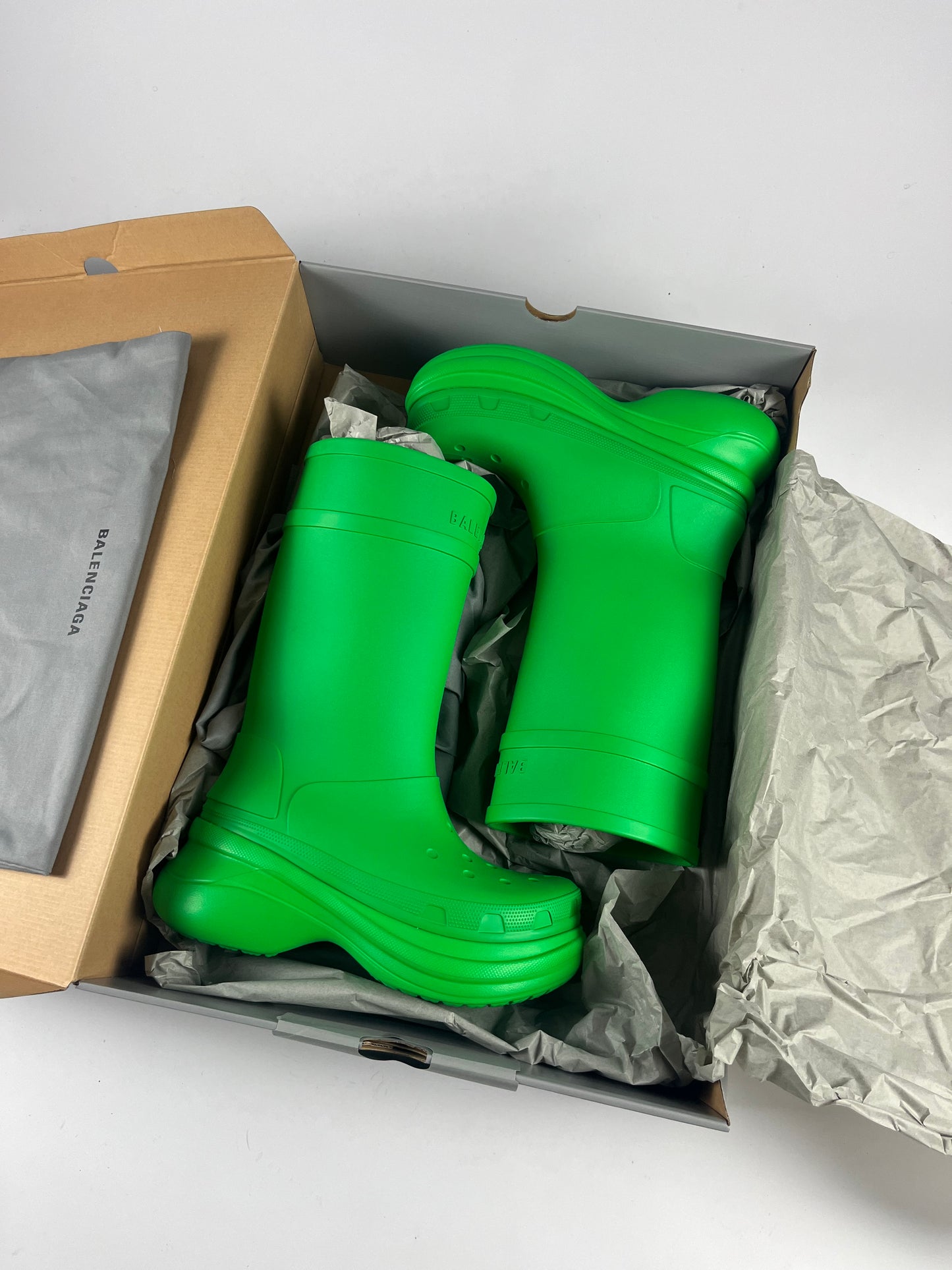 Balenciaga Grinch Oversized Crocs Fisher Boots Resort 2022 - 45 EU