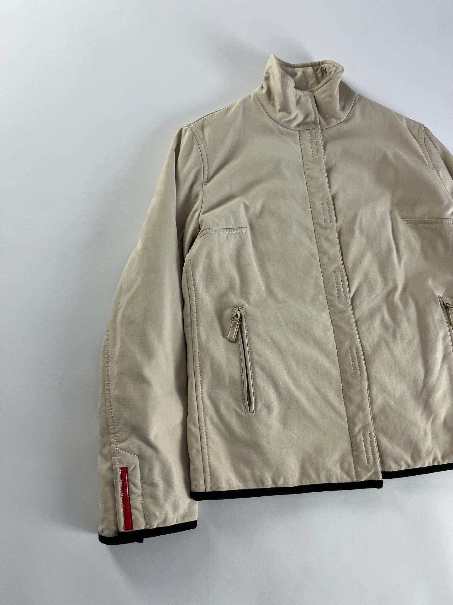 Prada Linea Rossa Cream Strapped Jacket FW 1999 - S