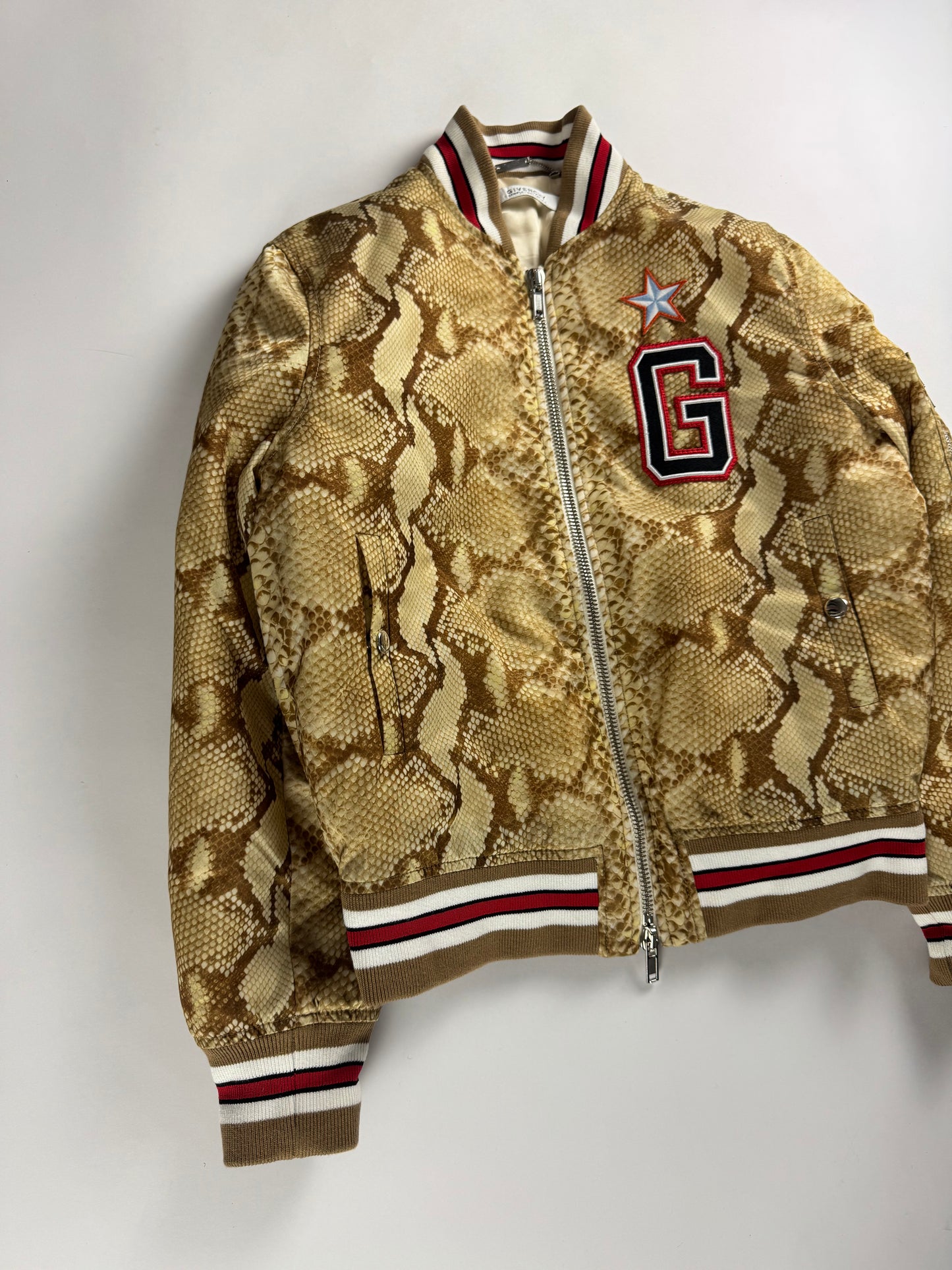 Givenchy Sample Python Effect Varsity Jacket SS 2017 - S