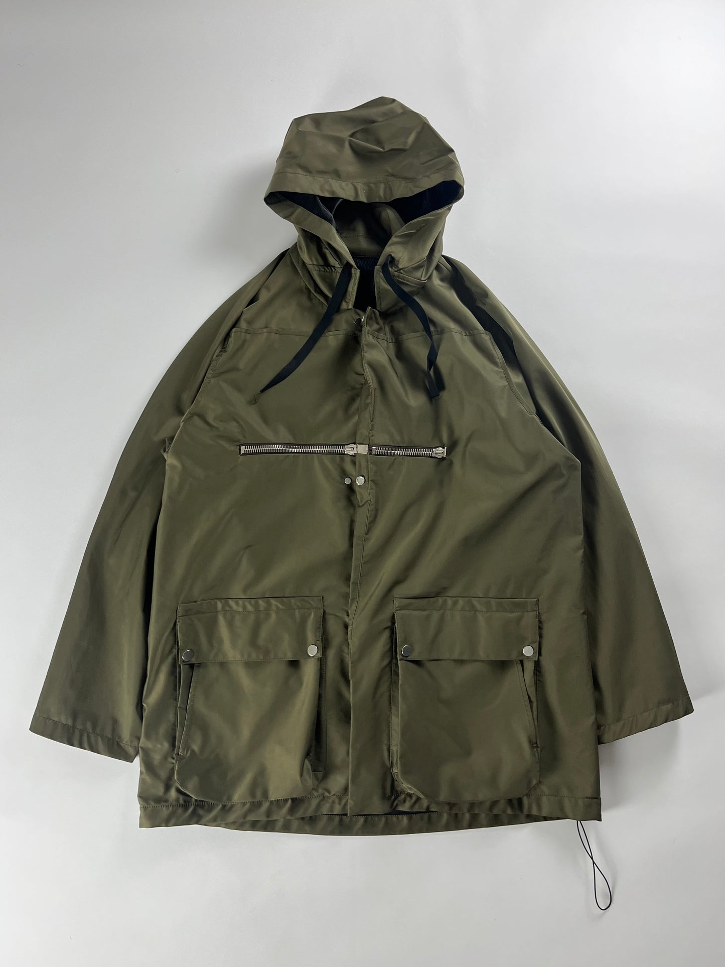 Balenciaga Sample Khaki Double Zip Windbreaker SS 2015 - XL