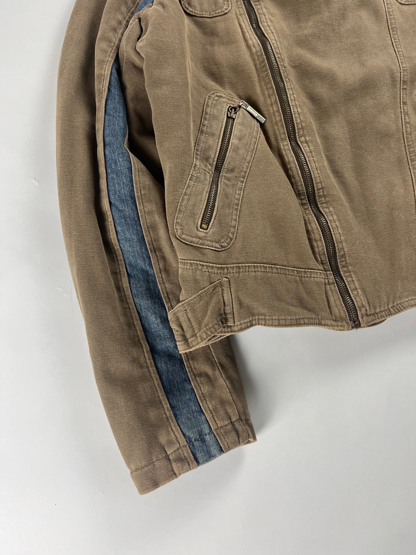 Roberto Cavalli Asymmetrical Zip Biker Jacket SS 2004 - L